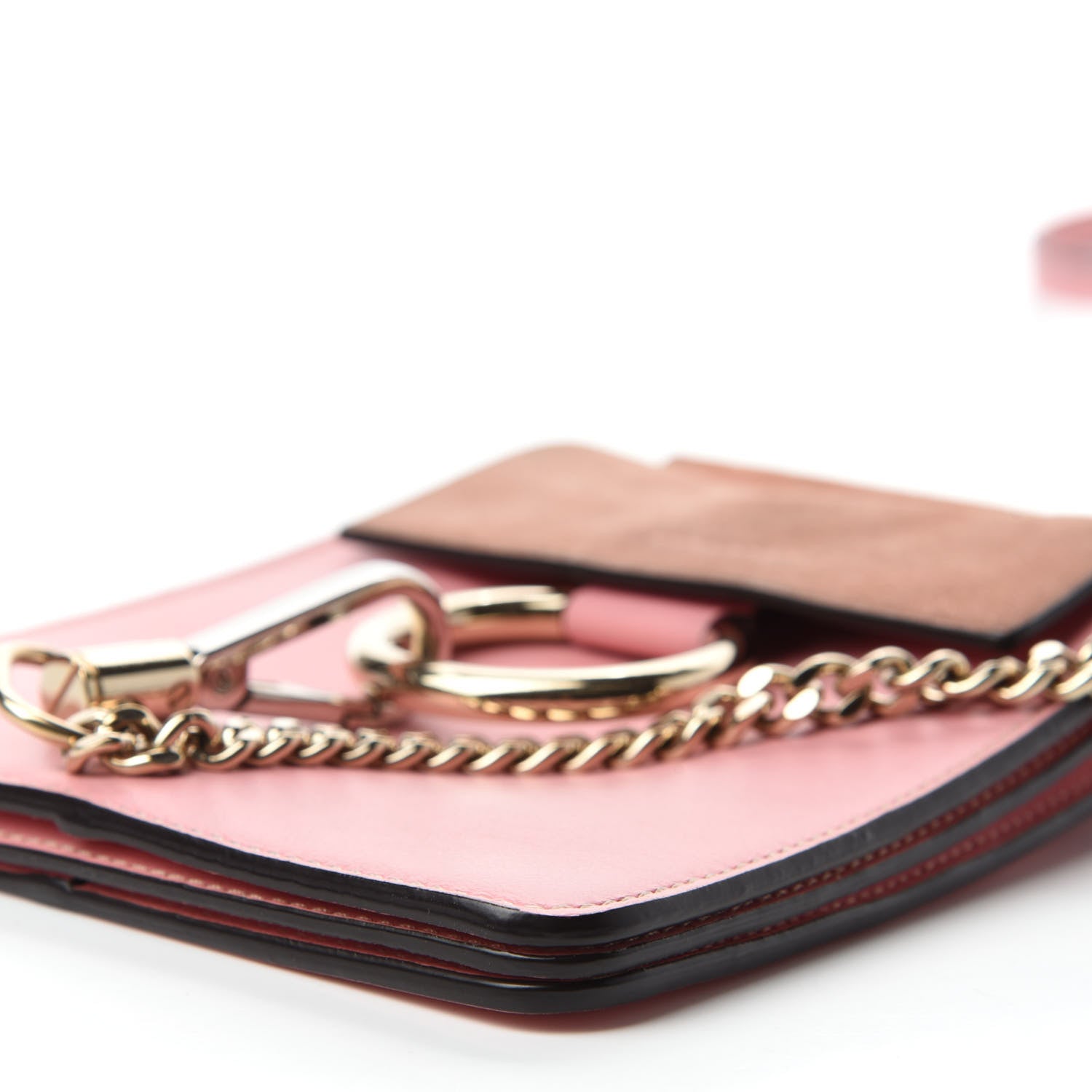 Chloe Suede Calfskin Mini Faye Bracelet Bag Washed Pink 7 of 10