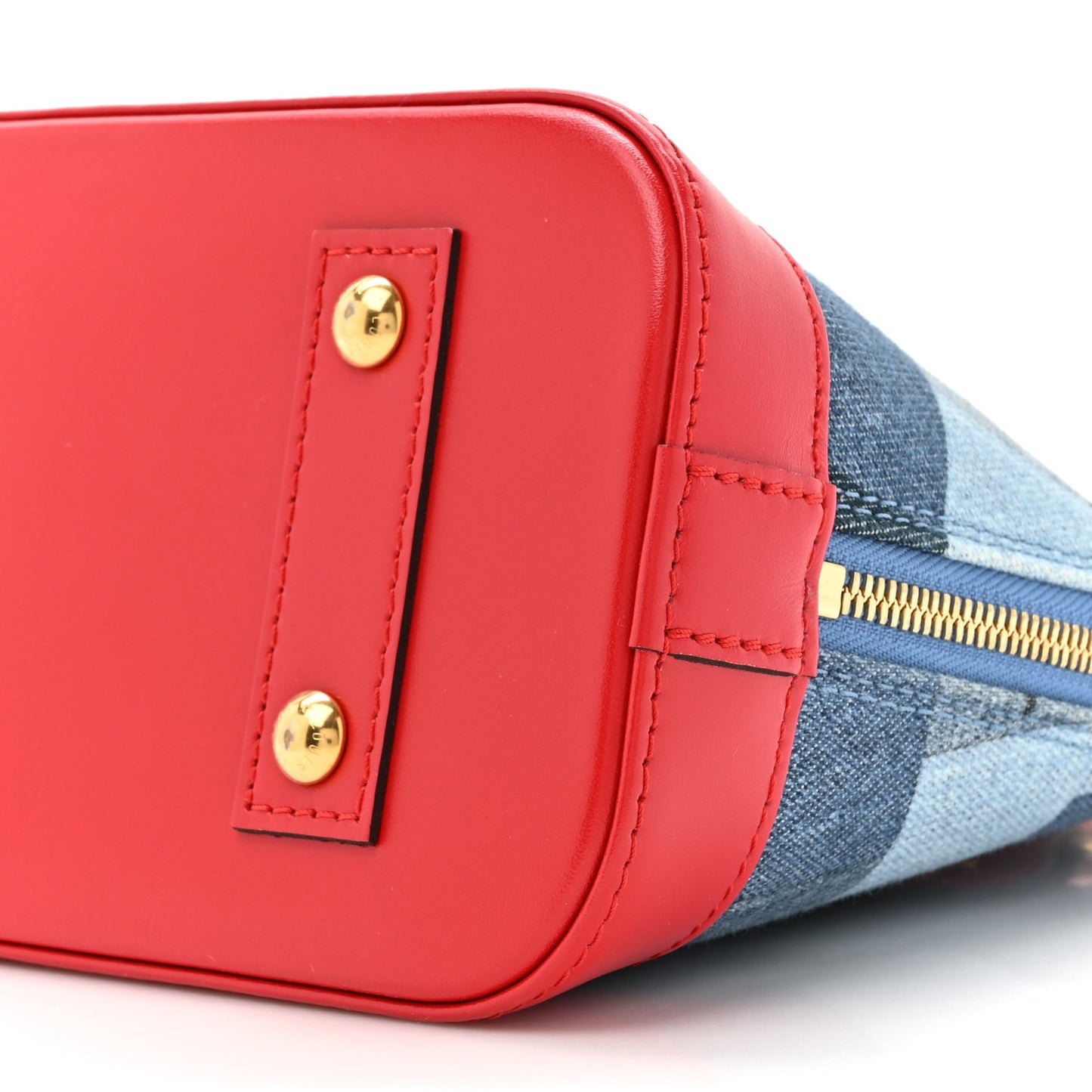 Denim Damier Monogram Patchwork Alma BB