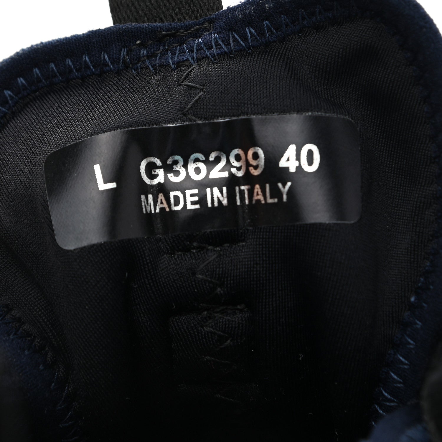 Chanel Suede Calfskin Velvet Grosgrain CC Sneakers 40 Navy Blue Black 8 of 8