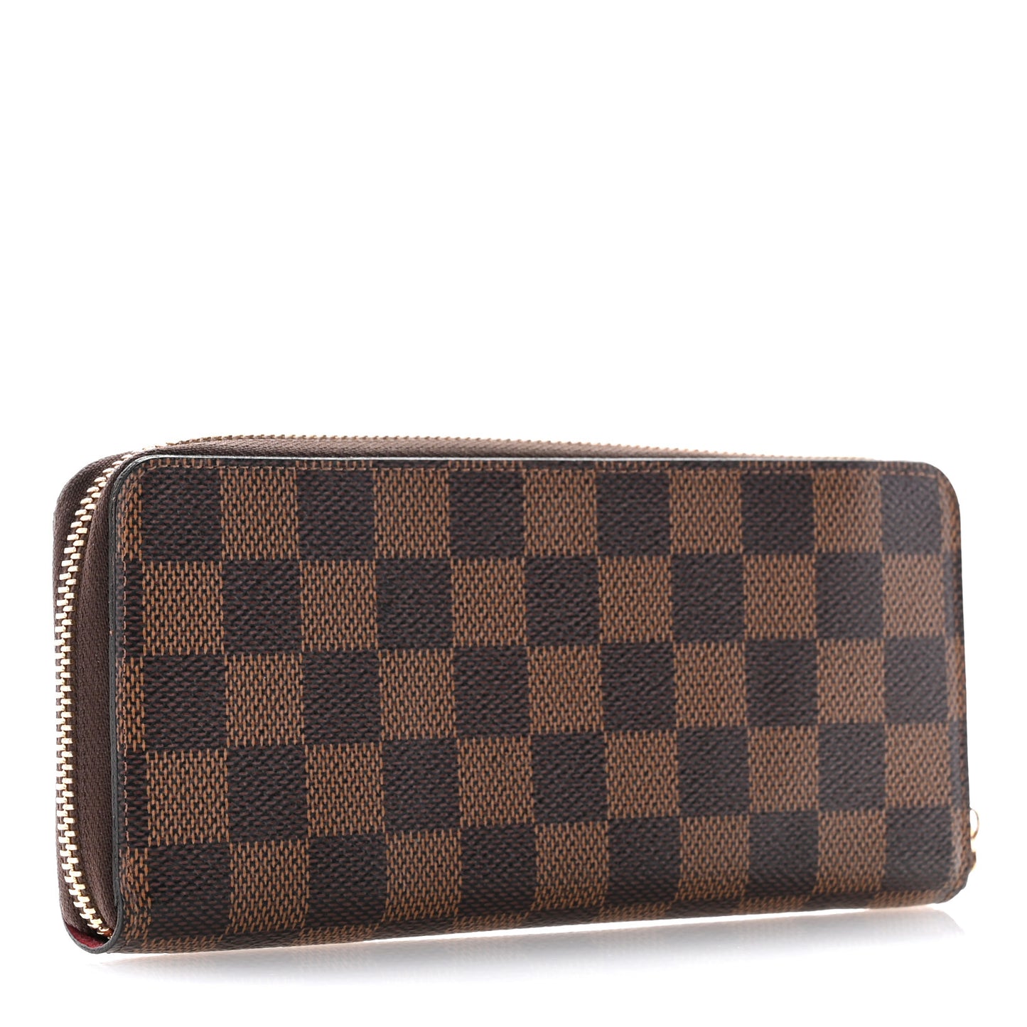 Damier Ebene Clemence Wallet Cherry