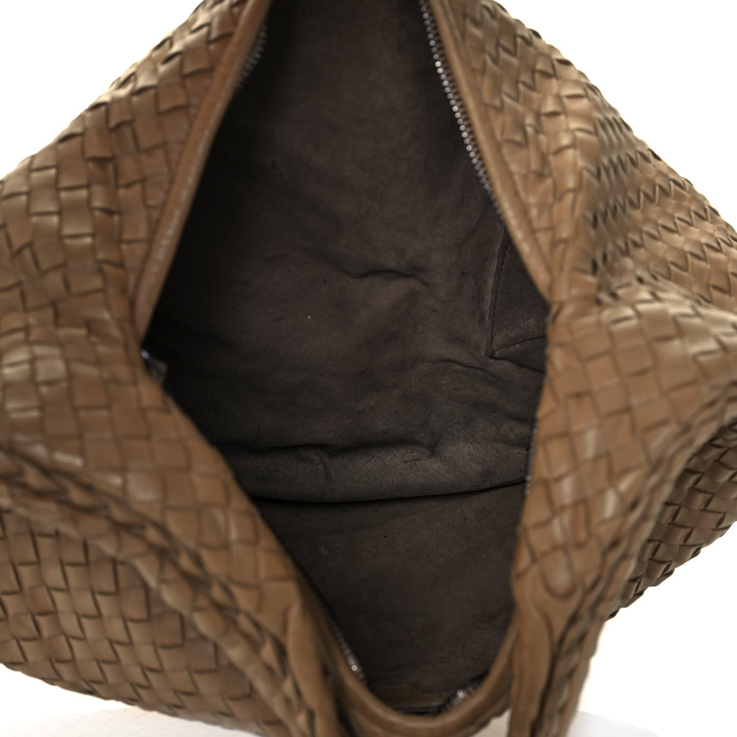 Nappa Intrecciato Medium Veneta Hobo Noce