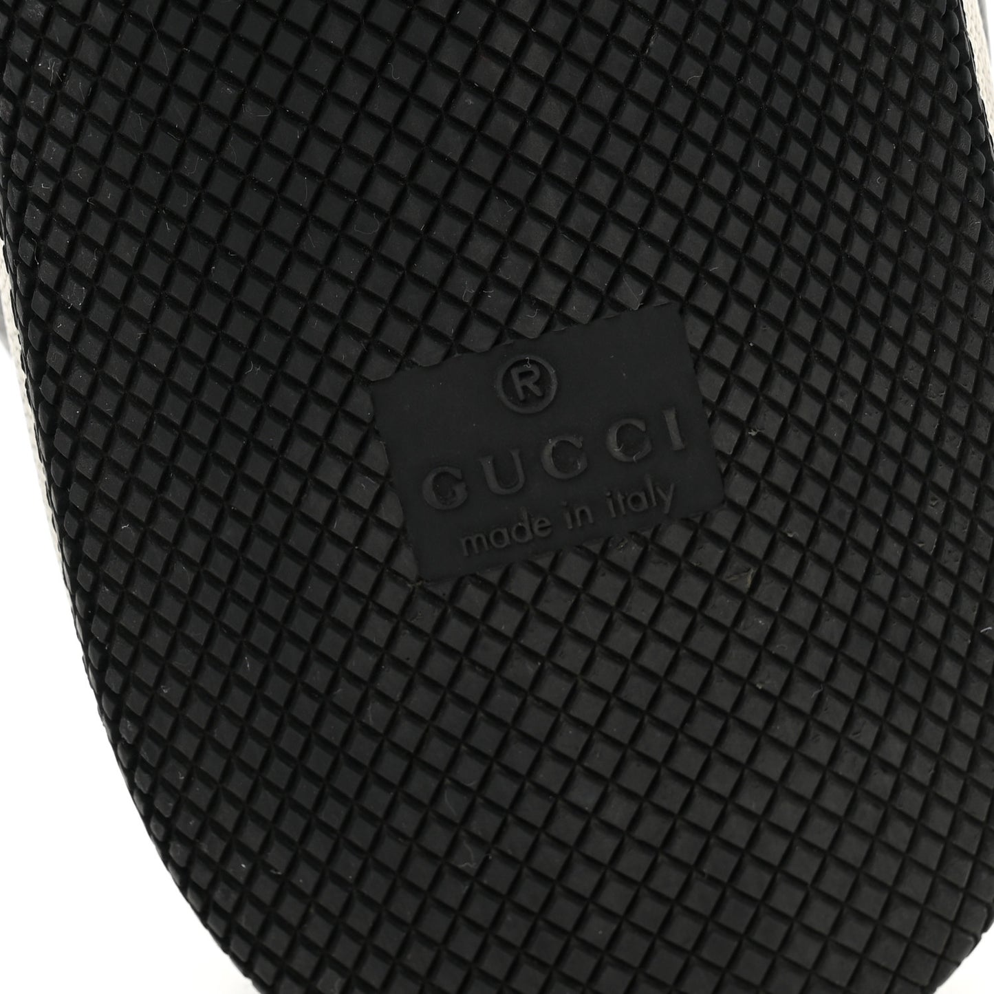 GG Supereme Monogram Miro Soft Calfskin Web Mens Screener Sneakers 9 Black Grey Sky