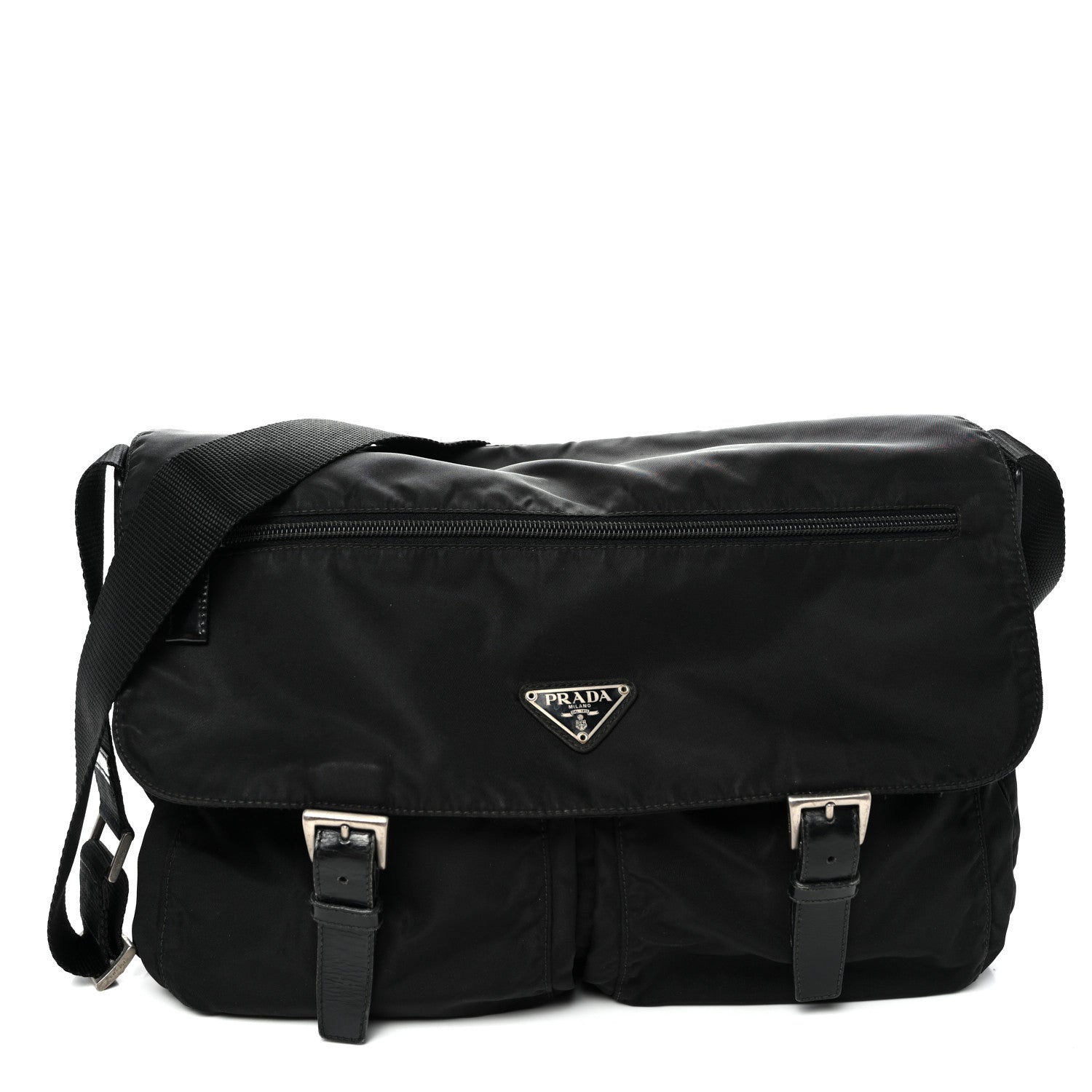 PRADAナイロンメッセンジャーバッグ VELA SPORT ブラック男女兼用 Prada Nylon Vela Sport Messenger Bag Black 1909060 – FASHIONPHILE
