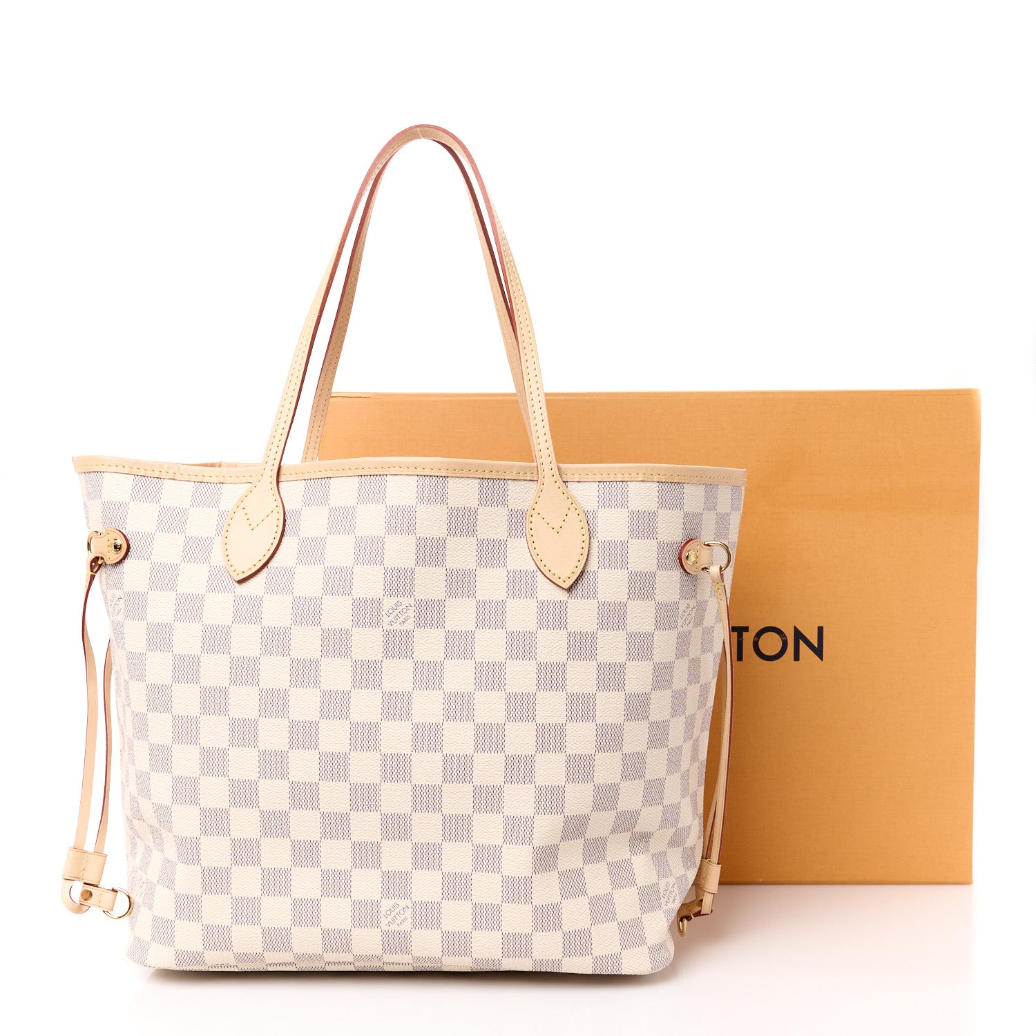 Louis Vuitton Damier Azur Neo Neverfull MM Rose Ballerine 11 of 11