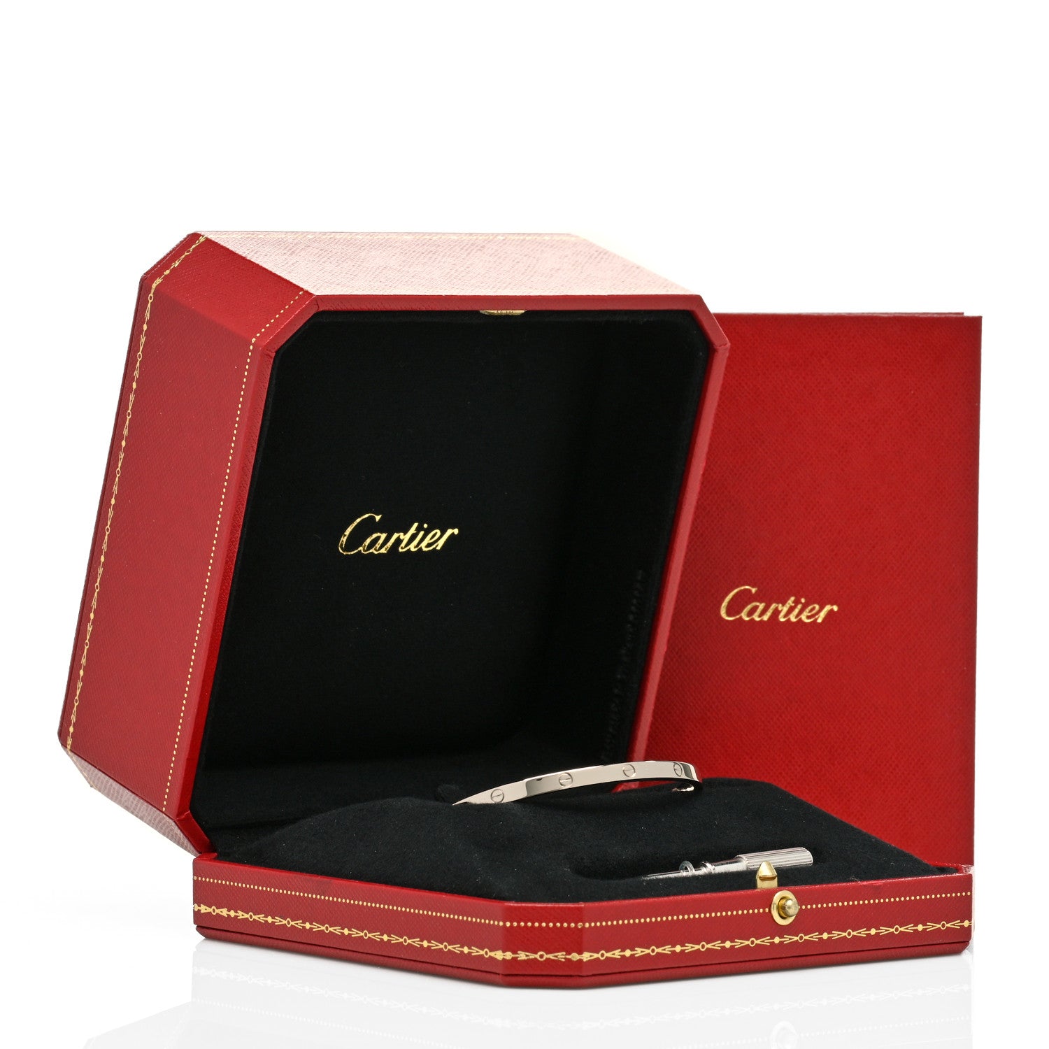 Cartier 18K White Gold Small LOVE Bracelet 16 5 of 5