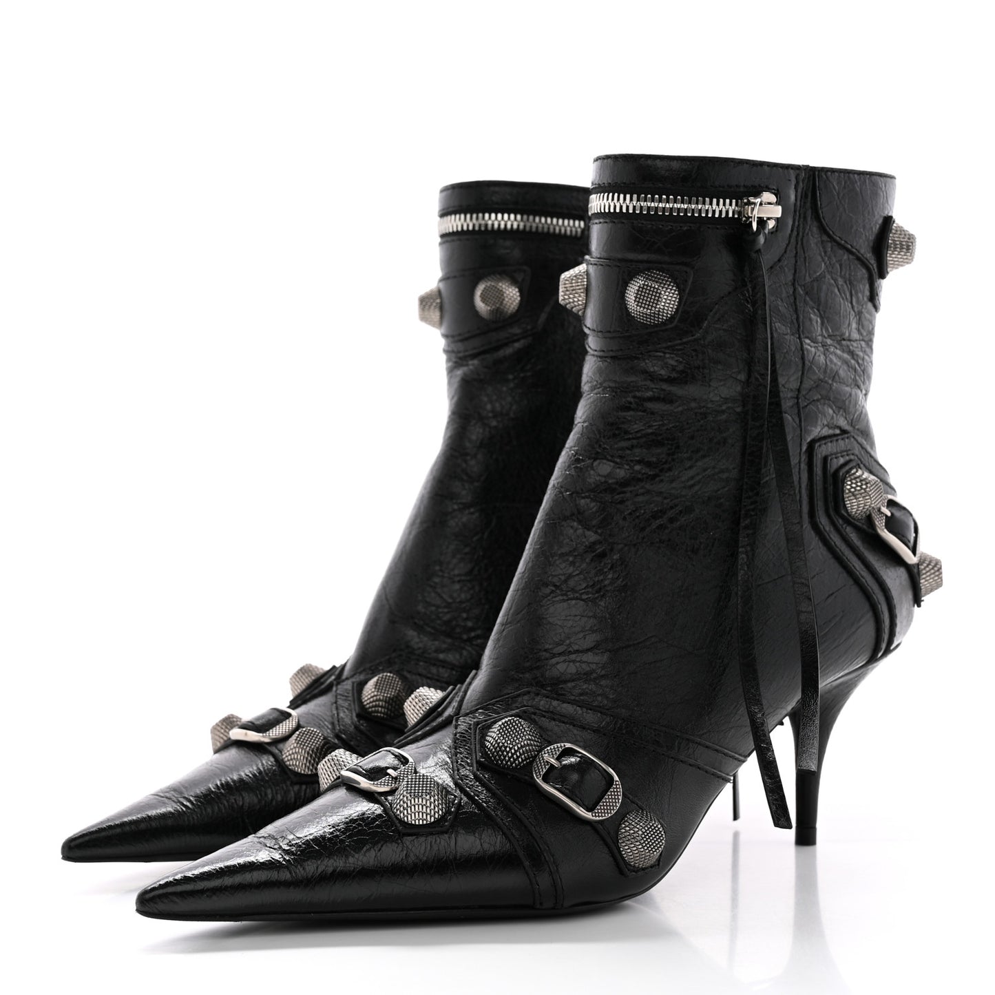 Agneau Arena Cagole 70mm Ankle Boots 38.5 Black
