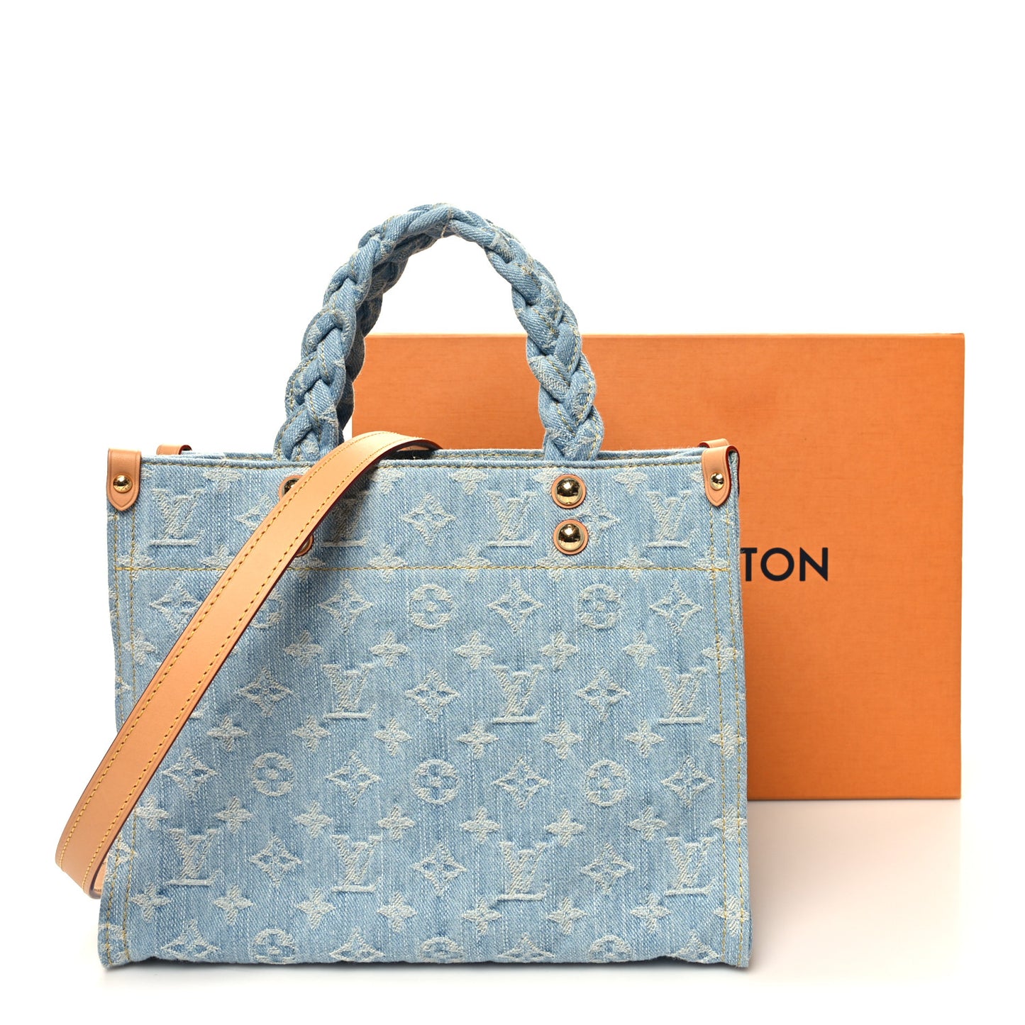 Monogram Washed Denim Let Go PM Sky Blue