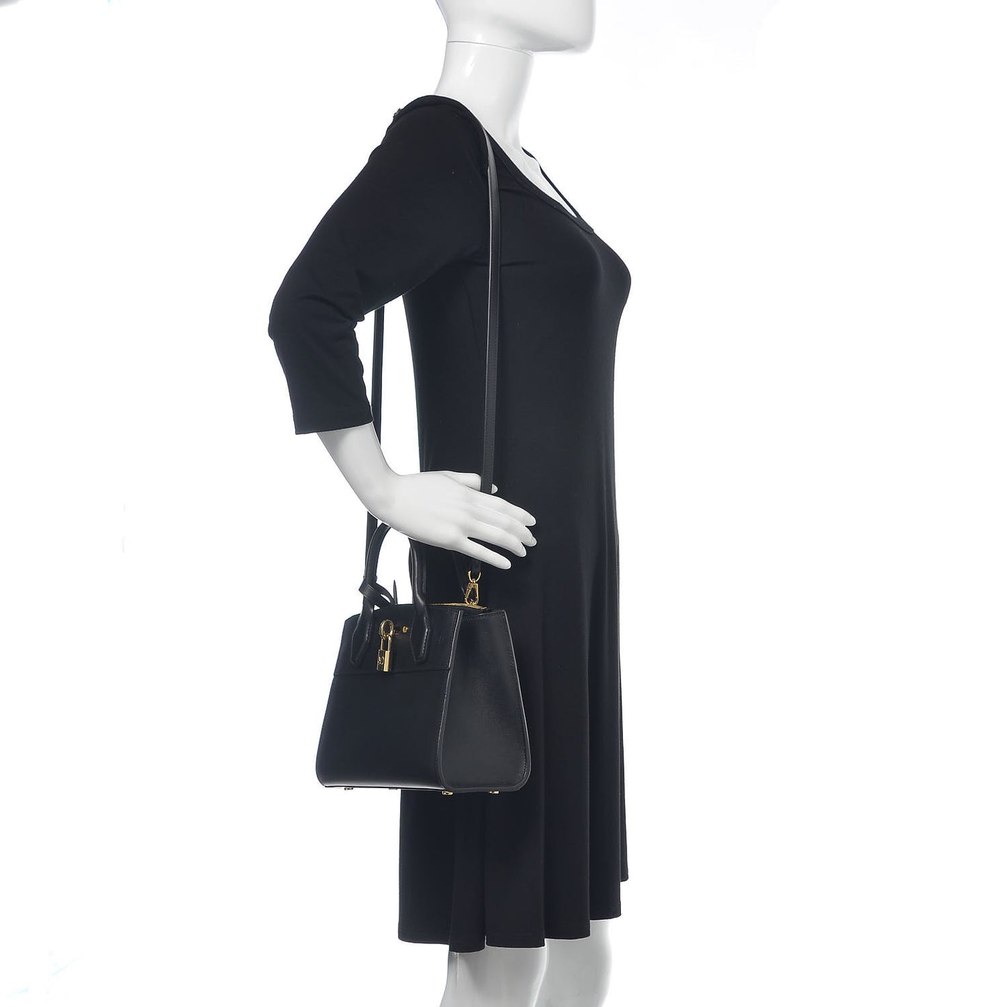 Calfskin City Steamer Mini Black