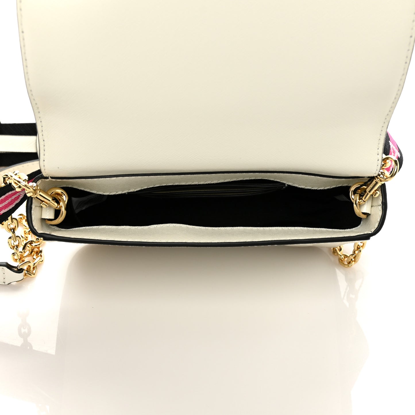 Saffiano Hip Shot Belt Bag Black Multicolor