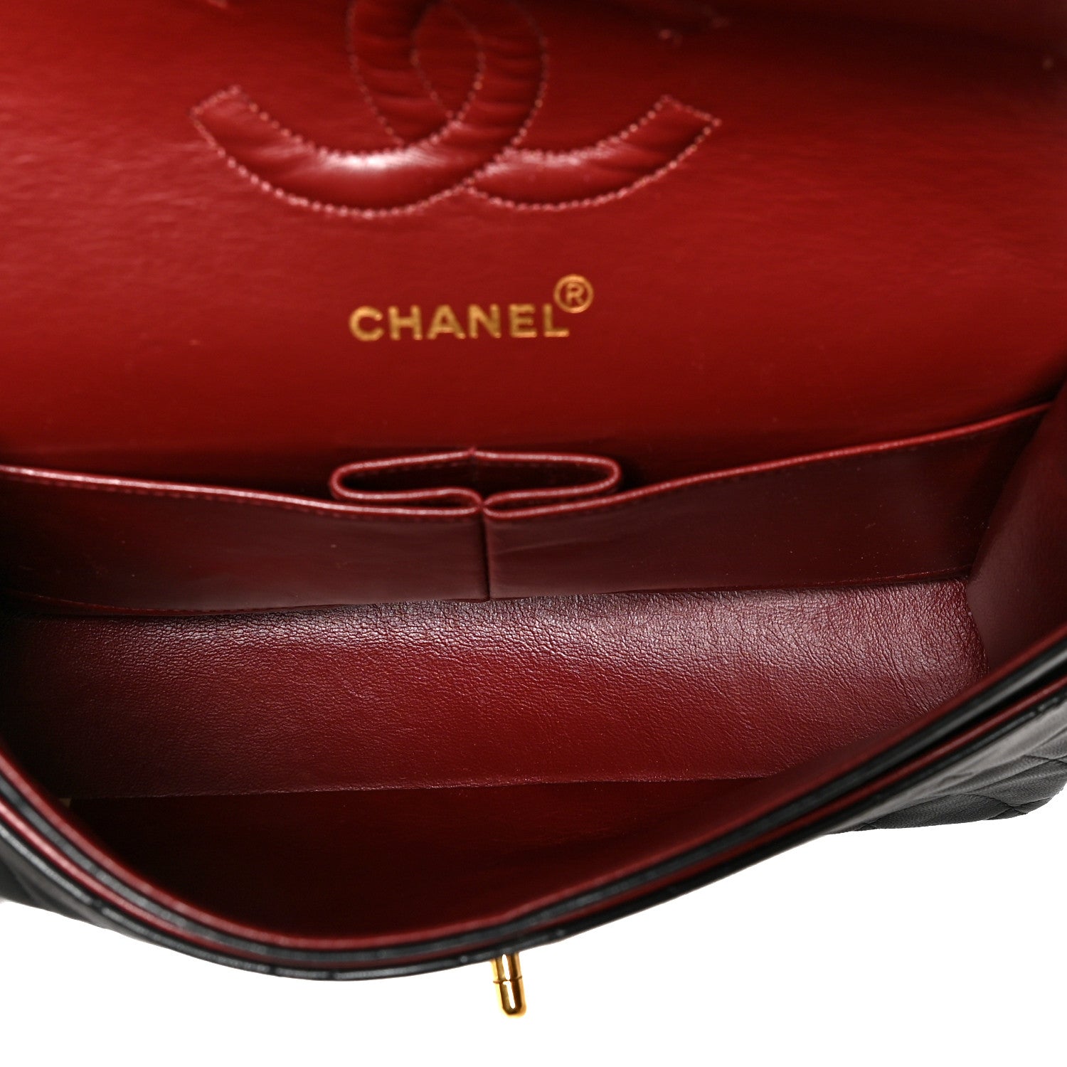 Chanel Lambskin Quilted Medium Double Flap Black 5 of 11