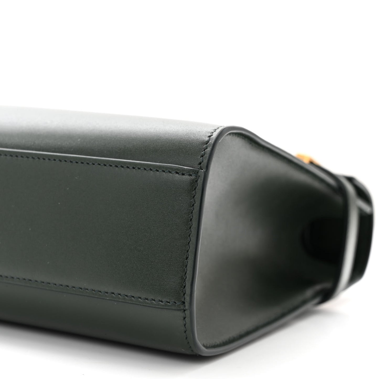 Smooth Calfskin Medium Manhattan Shoulder Bag Dark Green