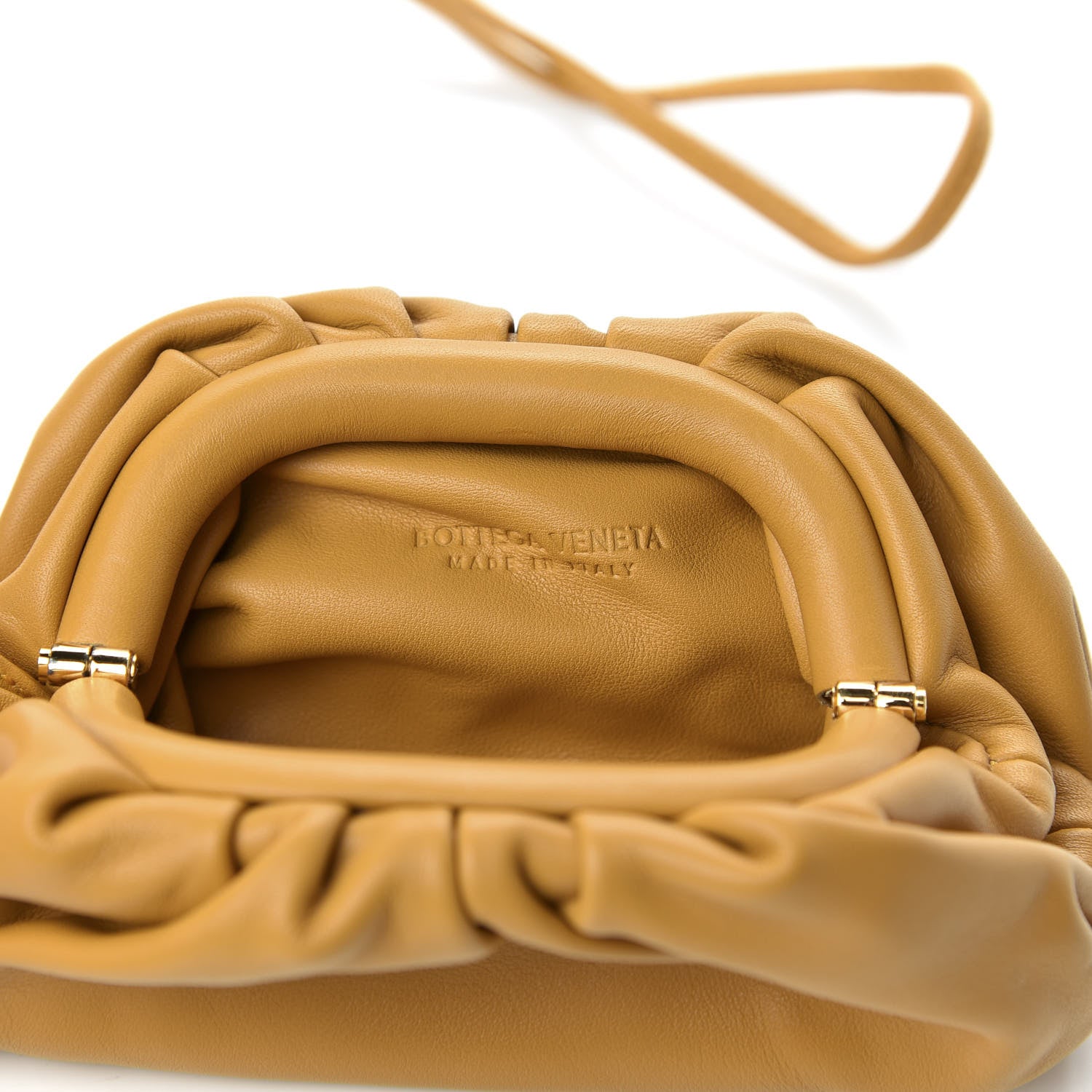 Bottega Veneta Butter Calfskin Coin Purse Caramel 7 of 10