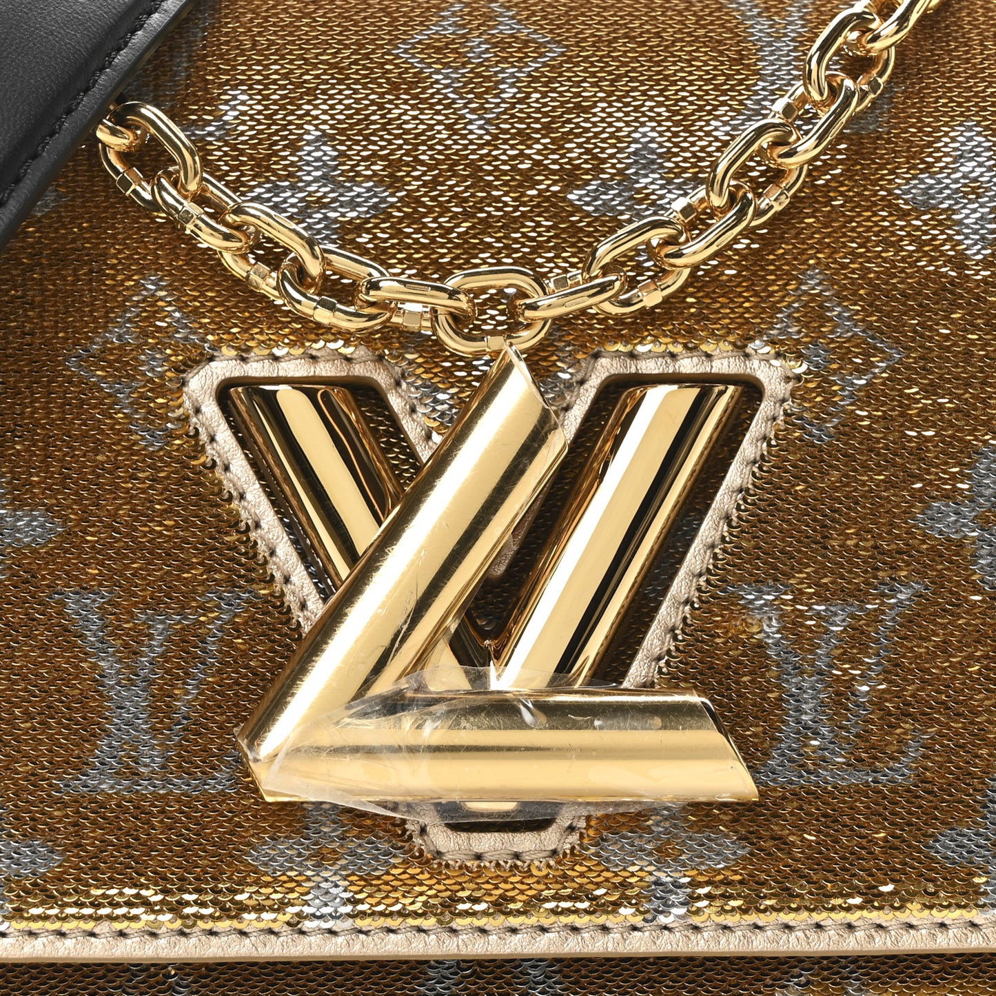 Monogram Sequins Twist PM Gold Silver
