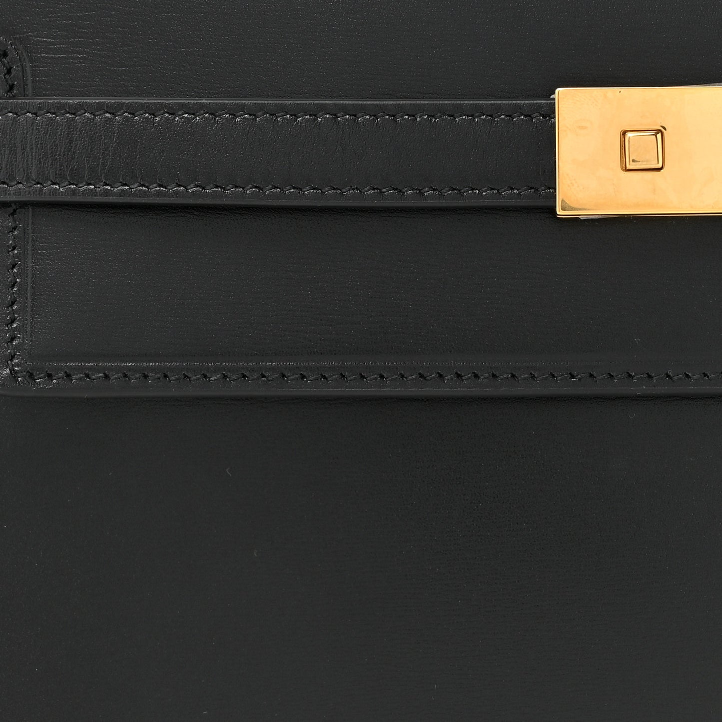 Smooth Calfskin Manhattan Shoulder Bag Black