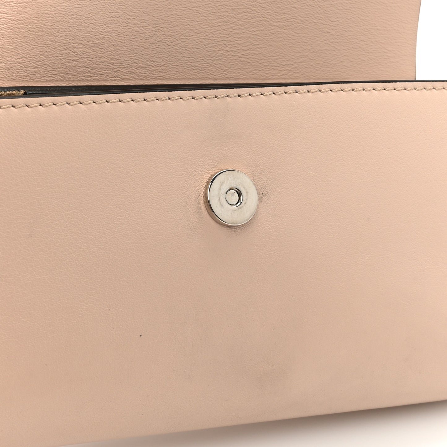 Suede Calfskin Small Faye Shoulder Bag Blushy Pink