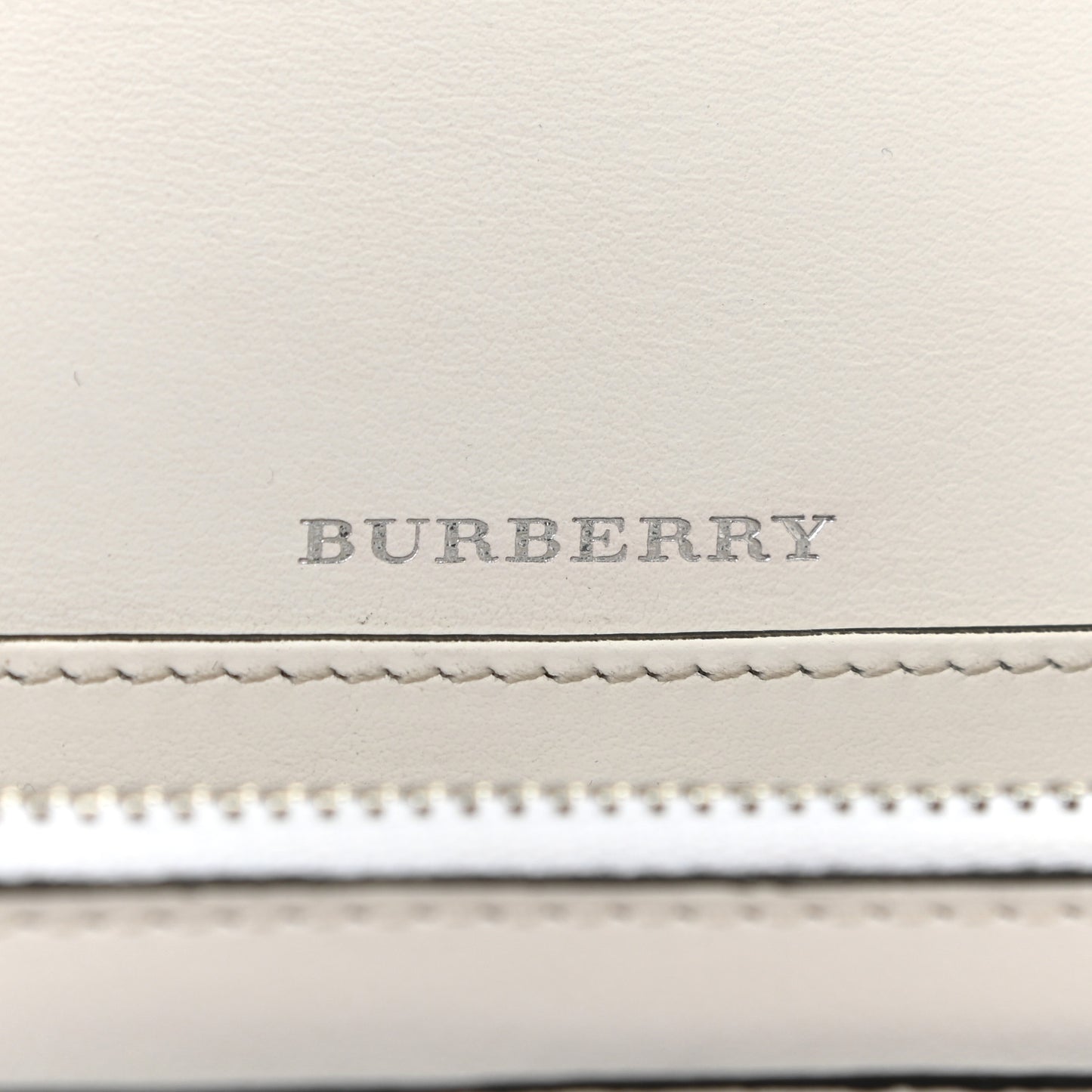 Calfskin Perforated Hampshire Crossbody Chalk White