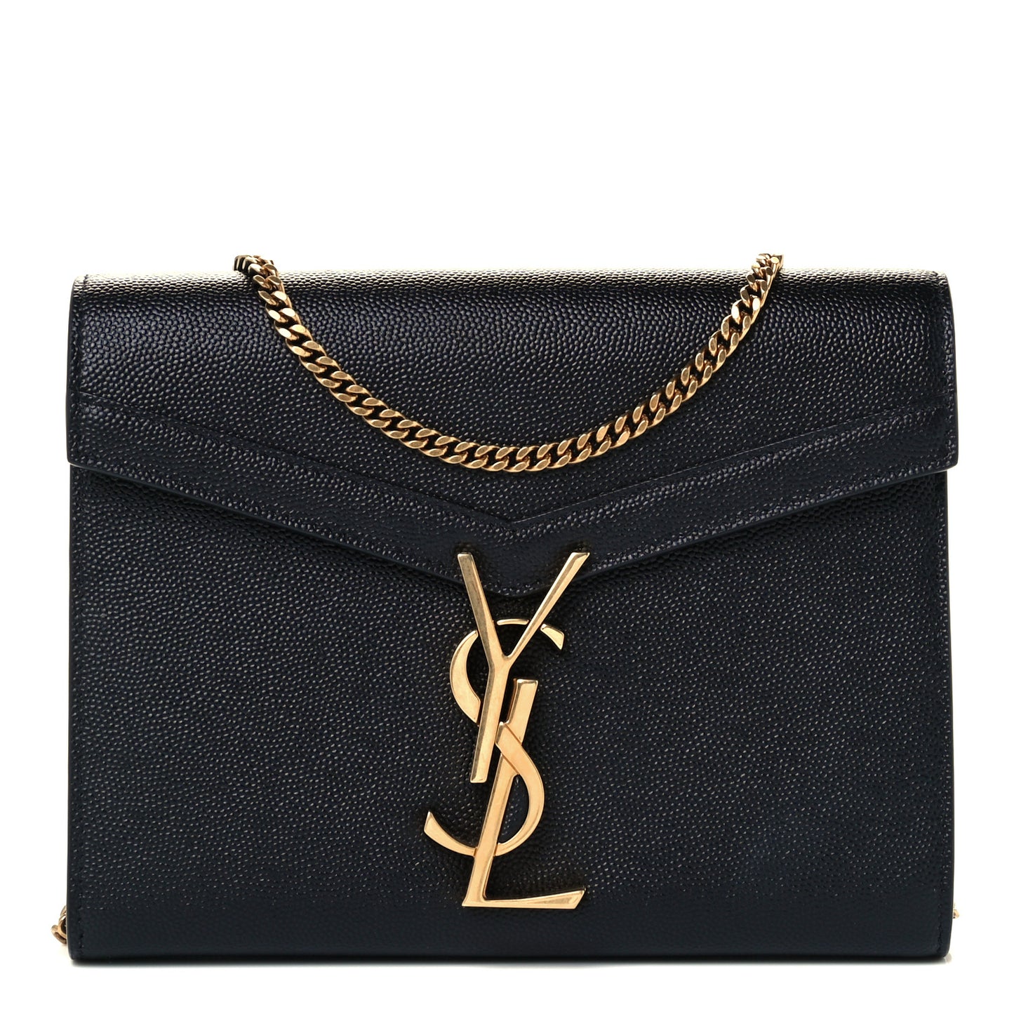 Grain De Poudre Monogram Cassandra Chain Wallet Black