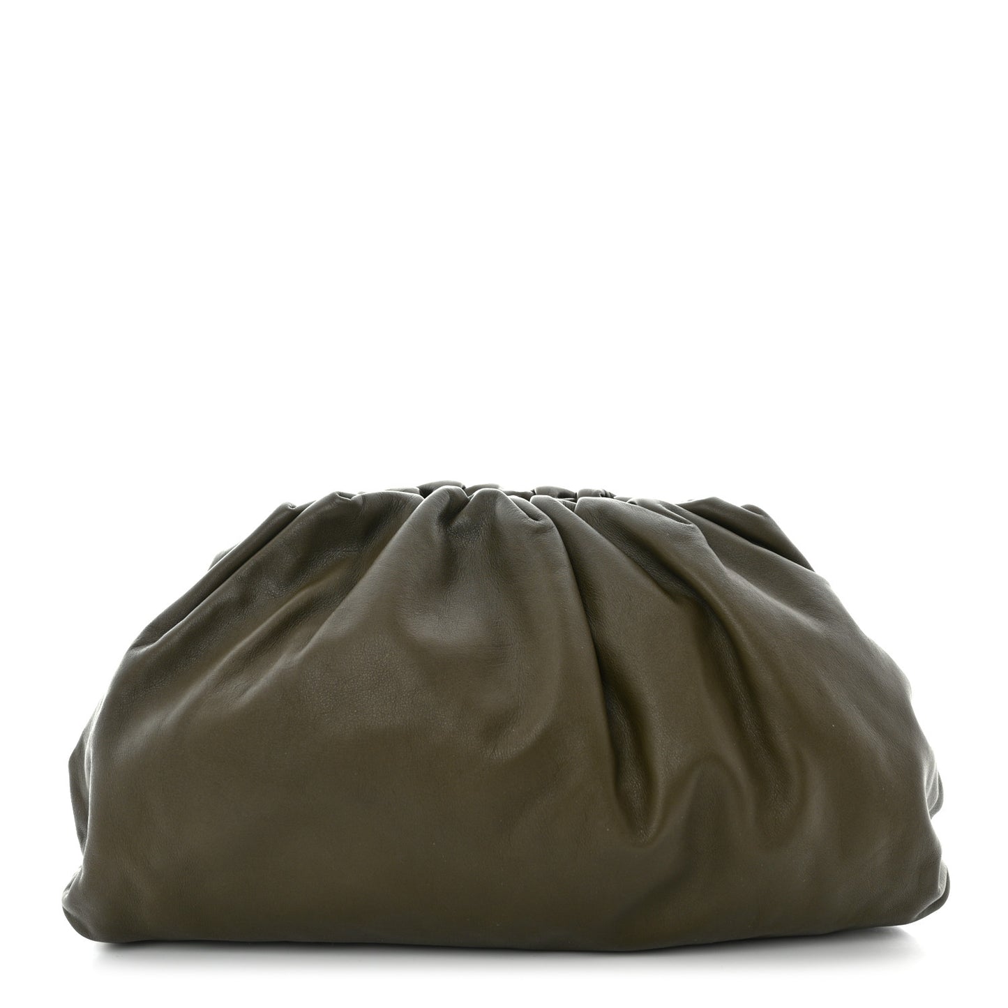 Smooth Butter Calf The Pouch Oversized Clutch Mud
