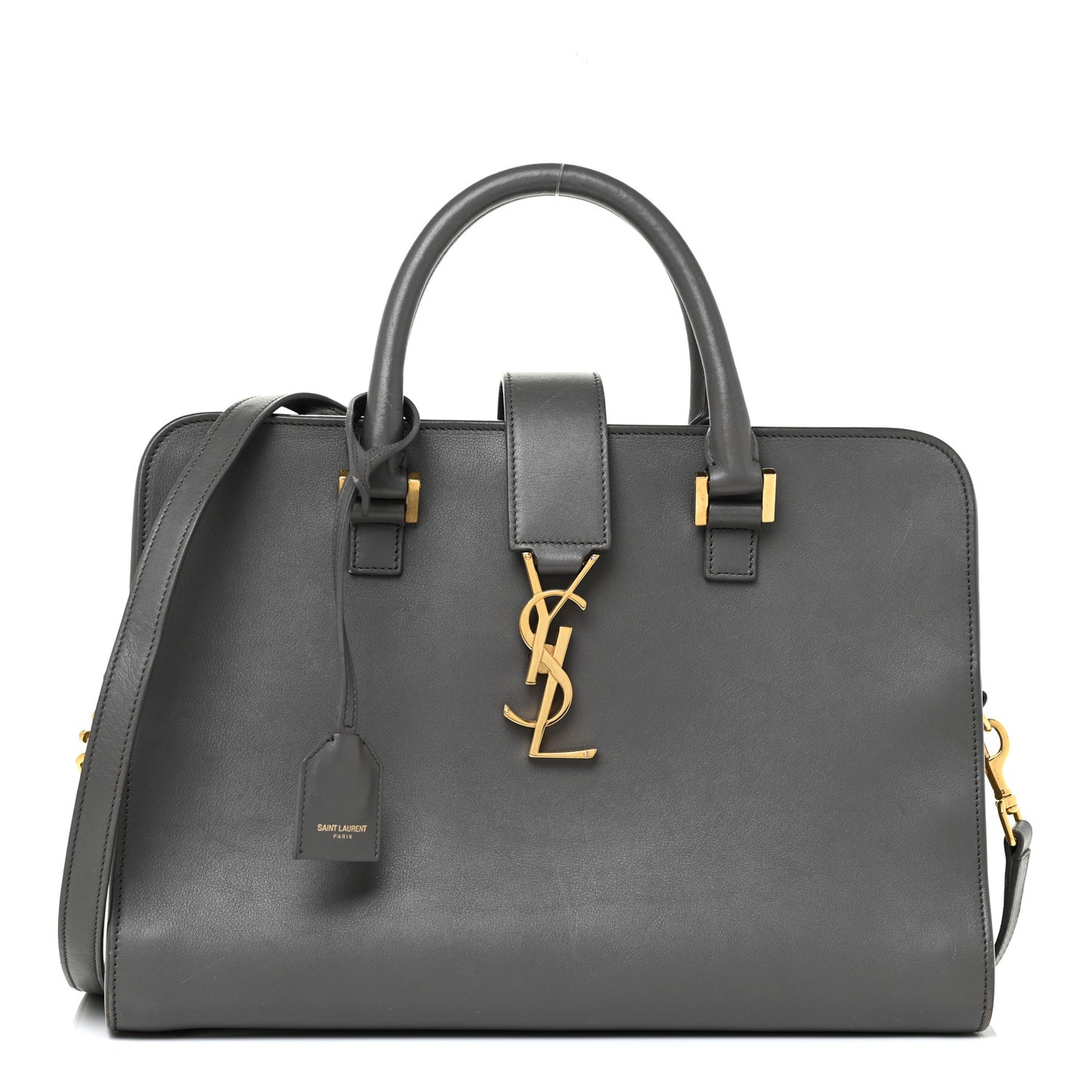 Calfskin Small Monogram Cabas Grey