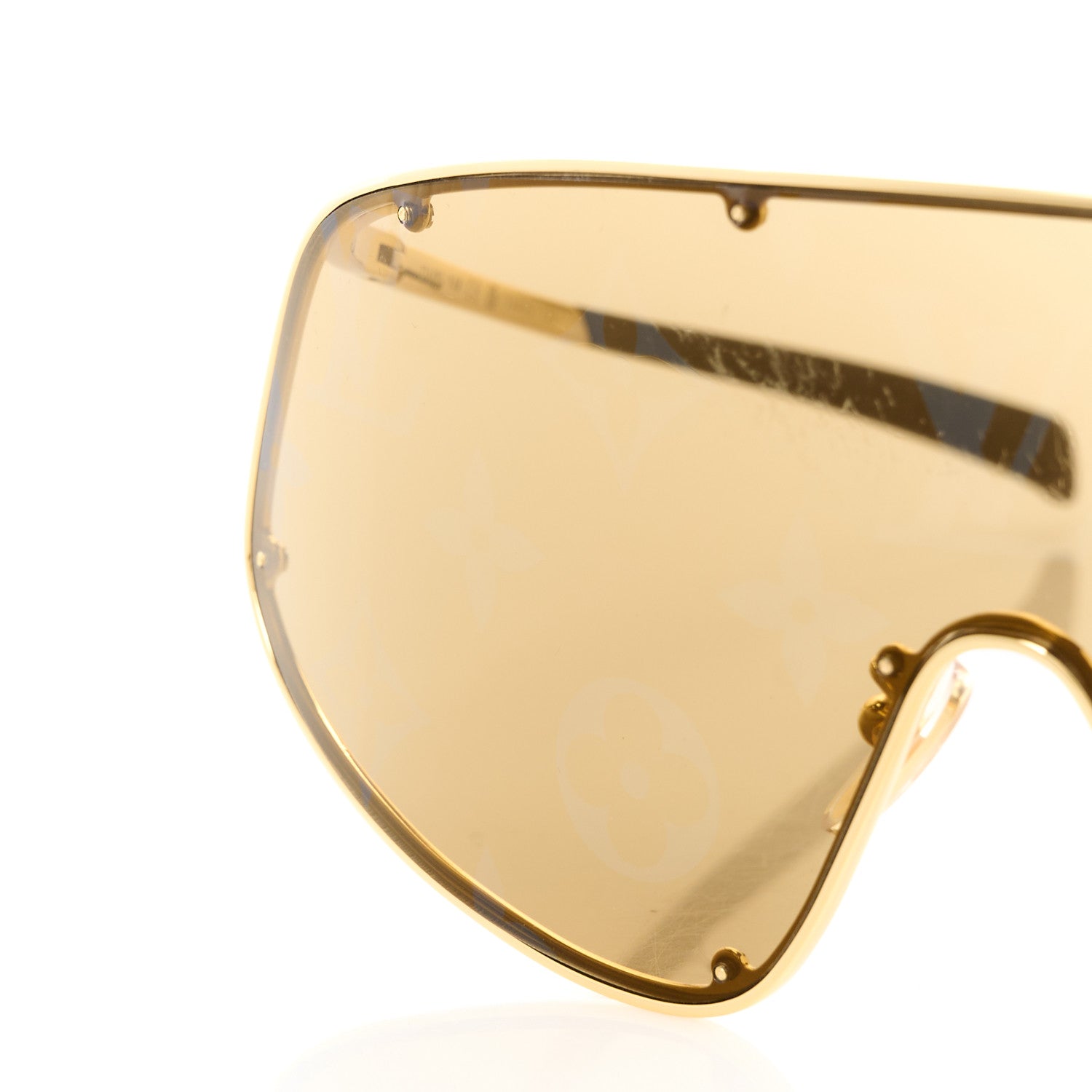 Louis Vuitton Metal LV Golden Mask Sunglasses Z1649U Gold 7 of 7