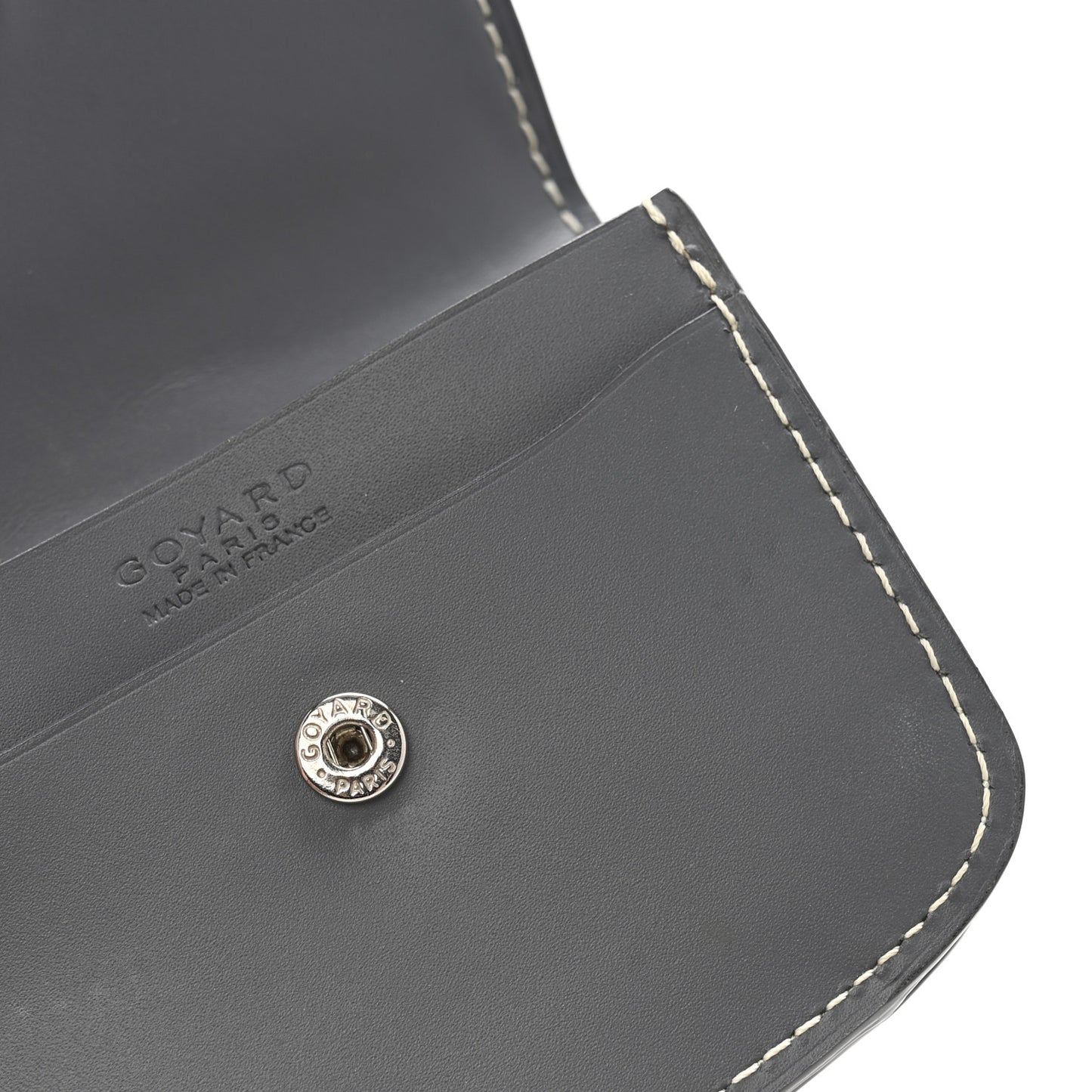 Goyardine Coin Pouch Grey