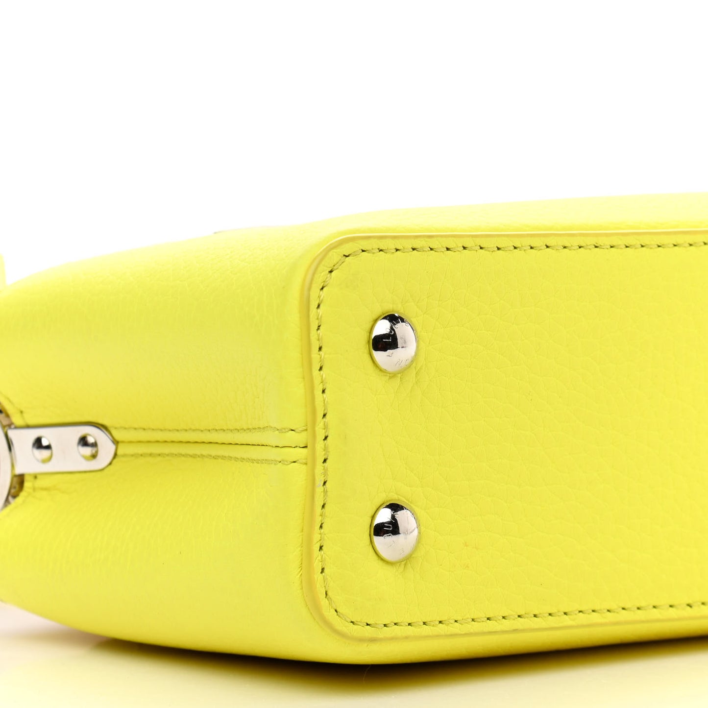 Taurillon Mini Capucines Yellow Beige