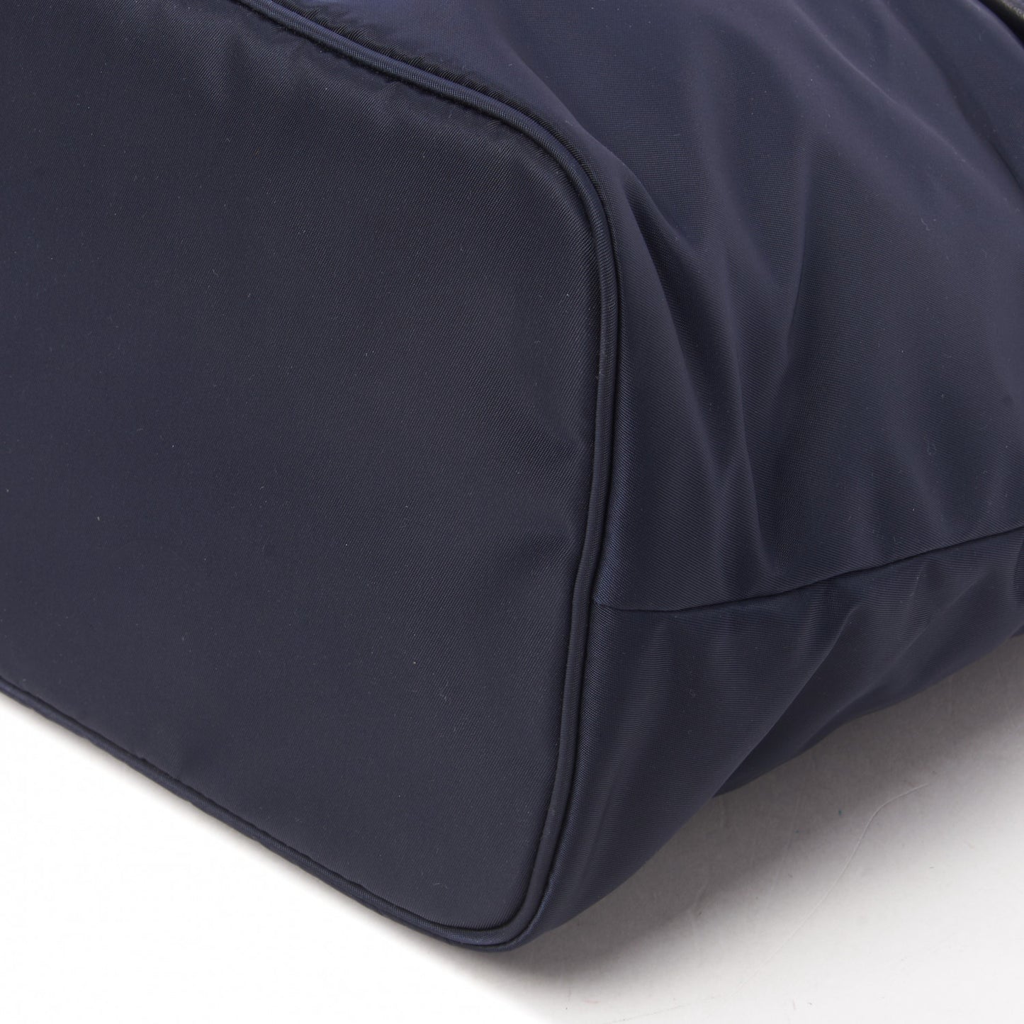 Tessuto Nylon Nappa Tote Navy Black