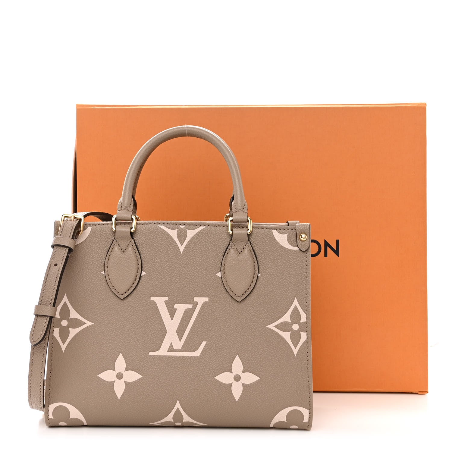 Louis Vuitton Empreinte Monogram Giant Onthego PM Tourterelle Creme 11 of 11