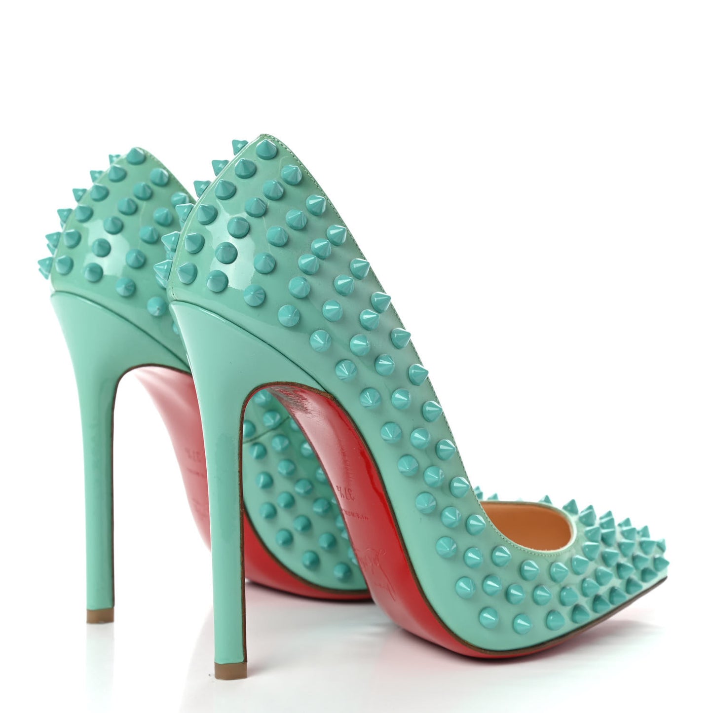 Patent Pigalle Spikes 120 Pumps 37.5 Aquamarine