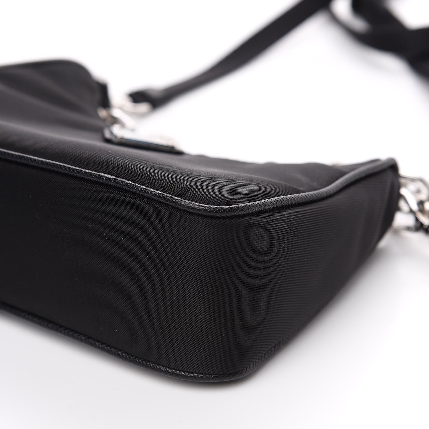 Prada Tessuto Nylon Mini Re-Edition 2000 Shoulder Bag Black 7 of 8