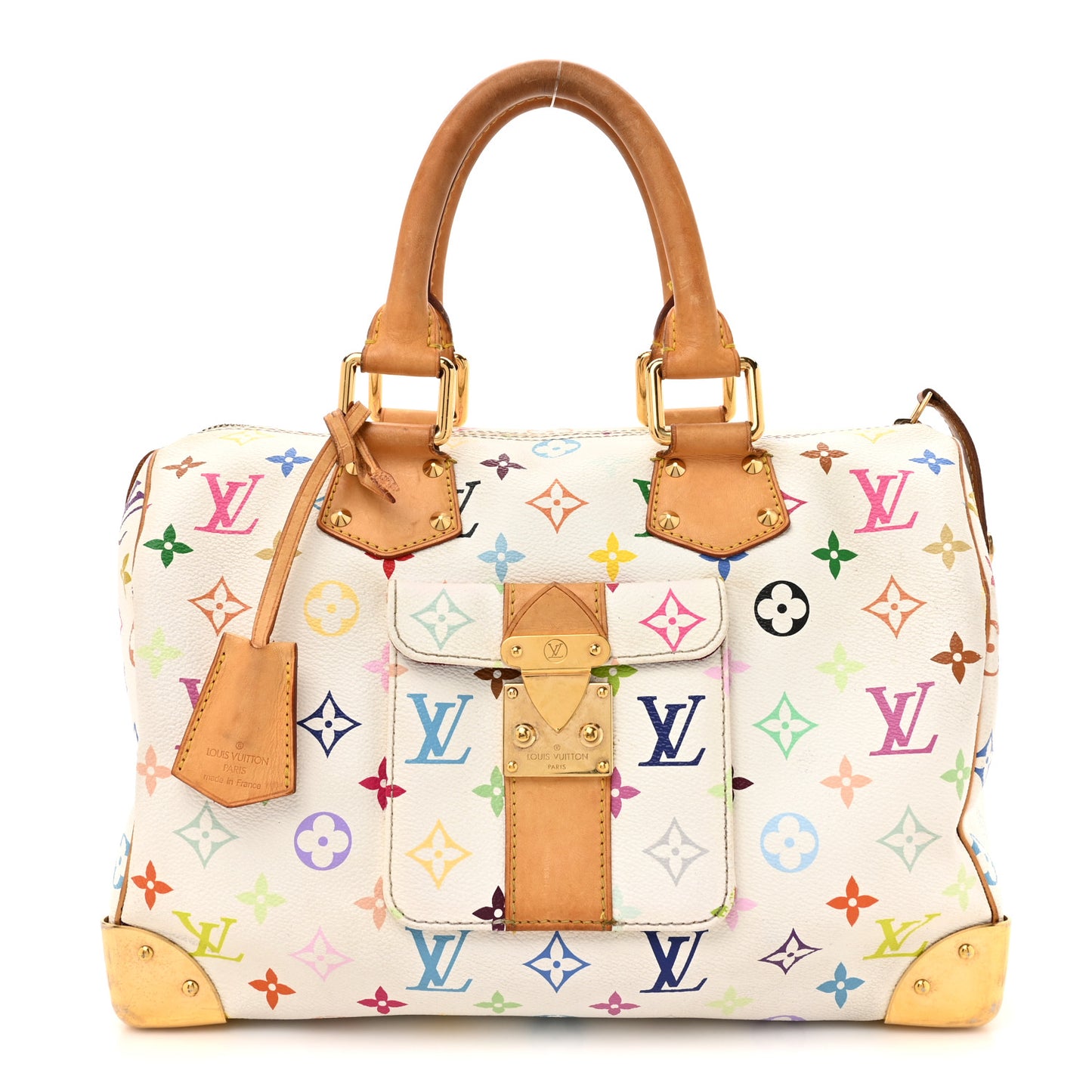 Monogram Multicolor Speedy 30 White