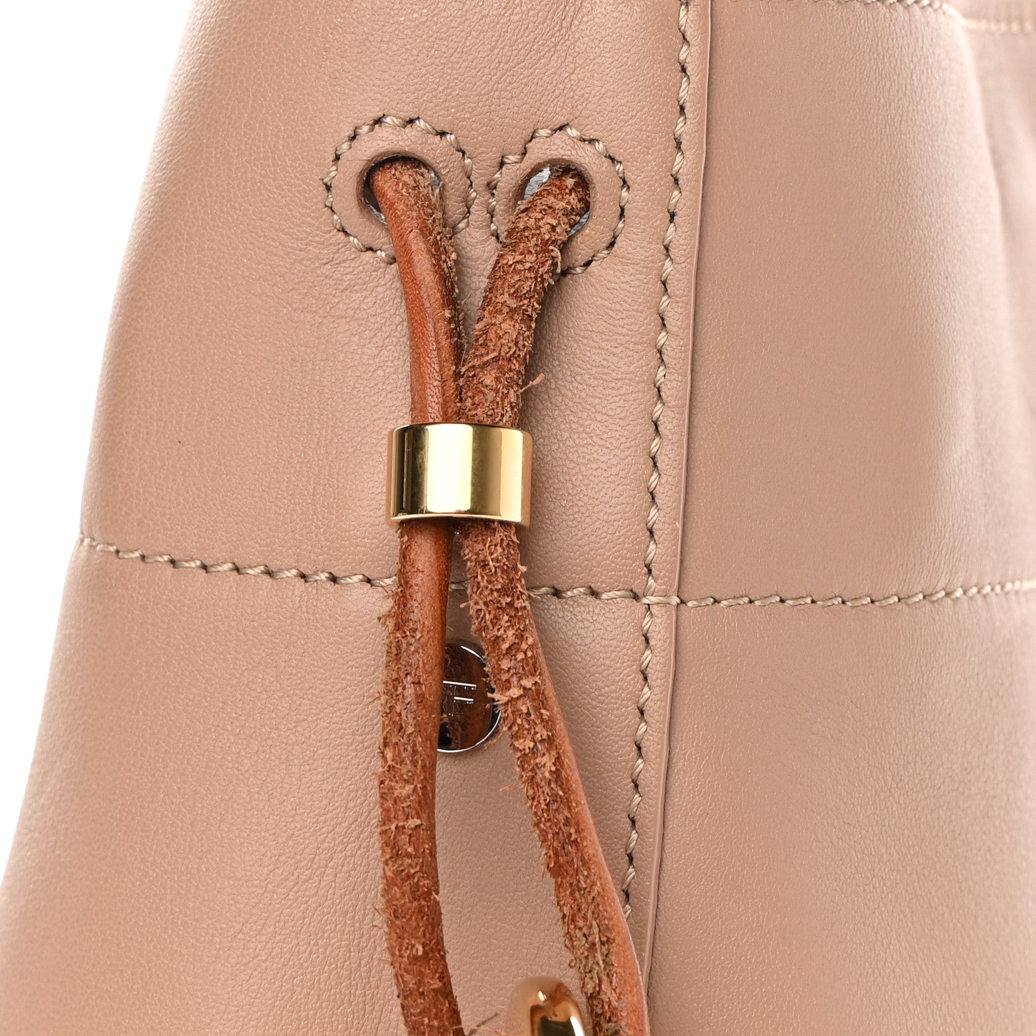 Tom Ford Calfskin Fisherman Hook Drawstring Hobo Bag Blush Nude 15 of 17