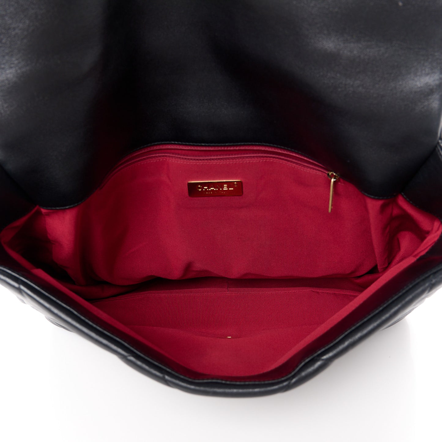 Lambskin Quilted Maxi Chanel 19 Flap Black