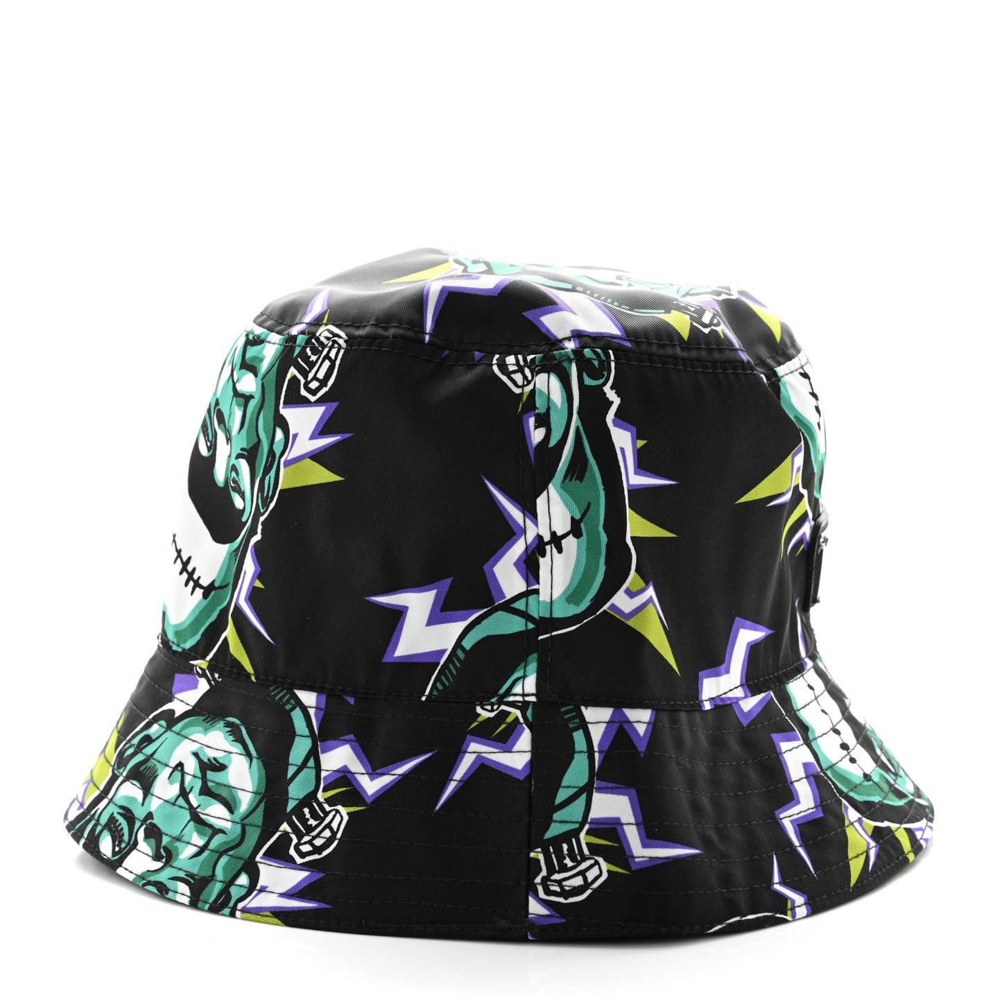 X UNIVERSAL STUDIOS Nylon Frankenstein Print Bucket Hat L Black