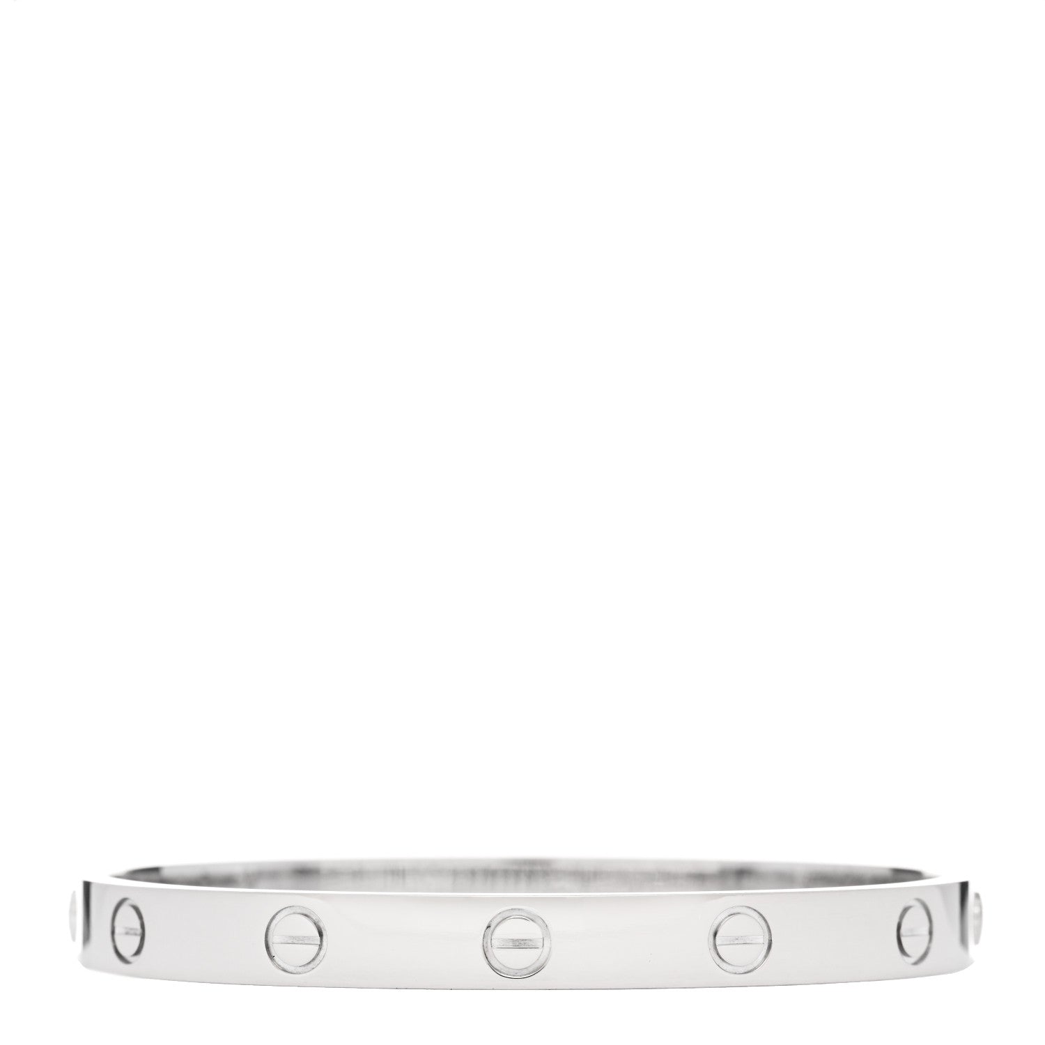 Cartier 18K White Gold LOVE Bracelet 17 2 of 5