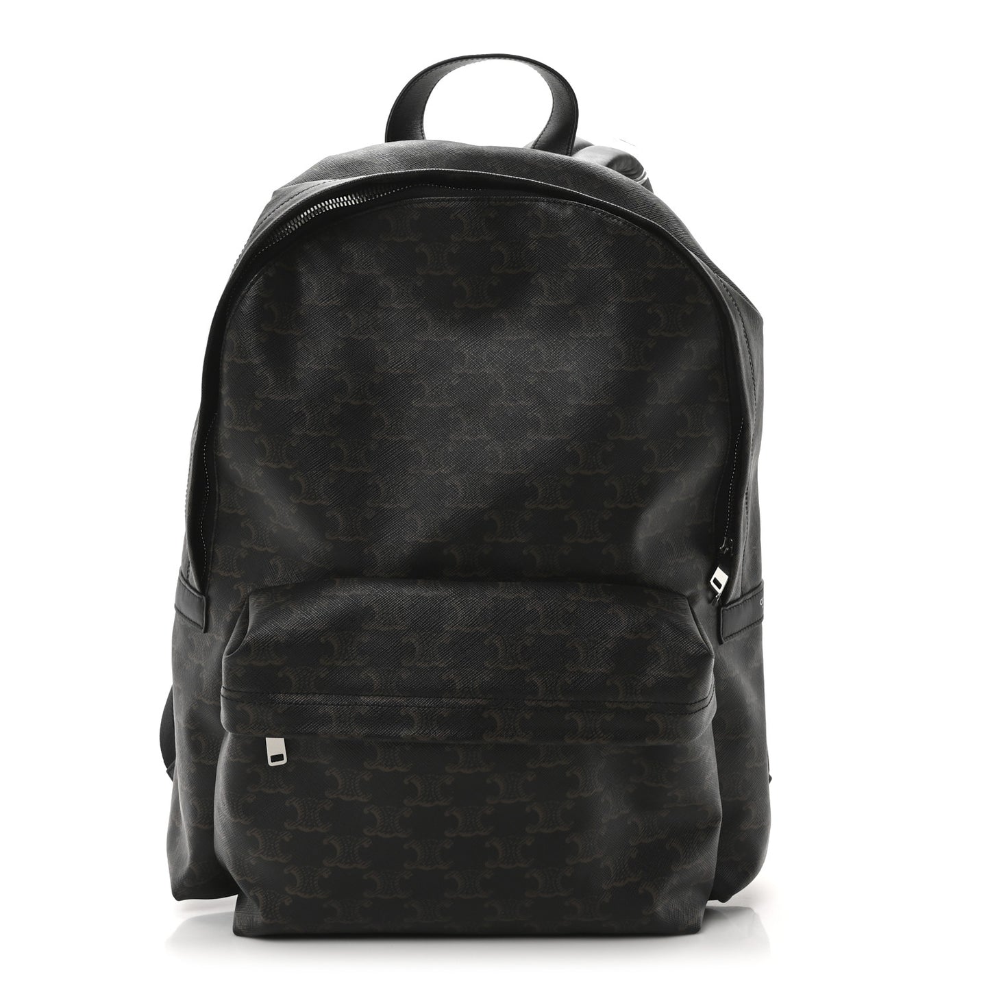 Triomphe Canvas XL Calfskin Backpack Black