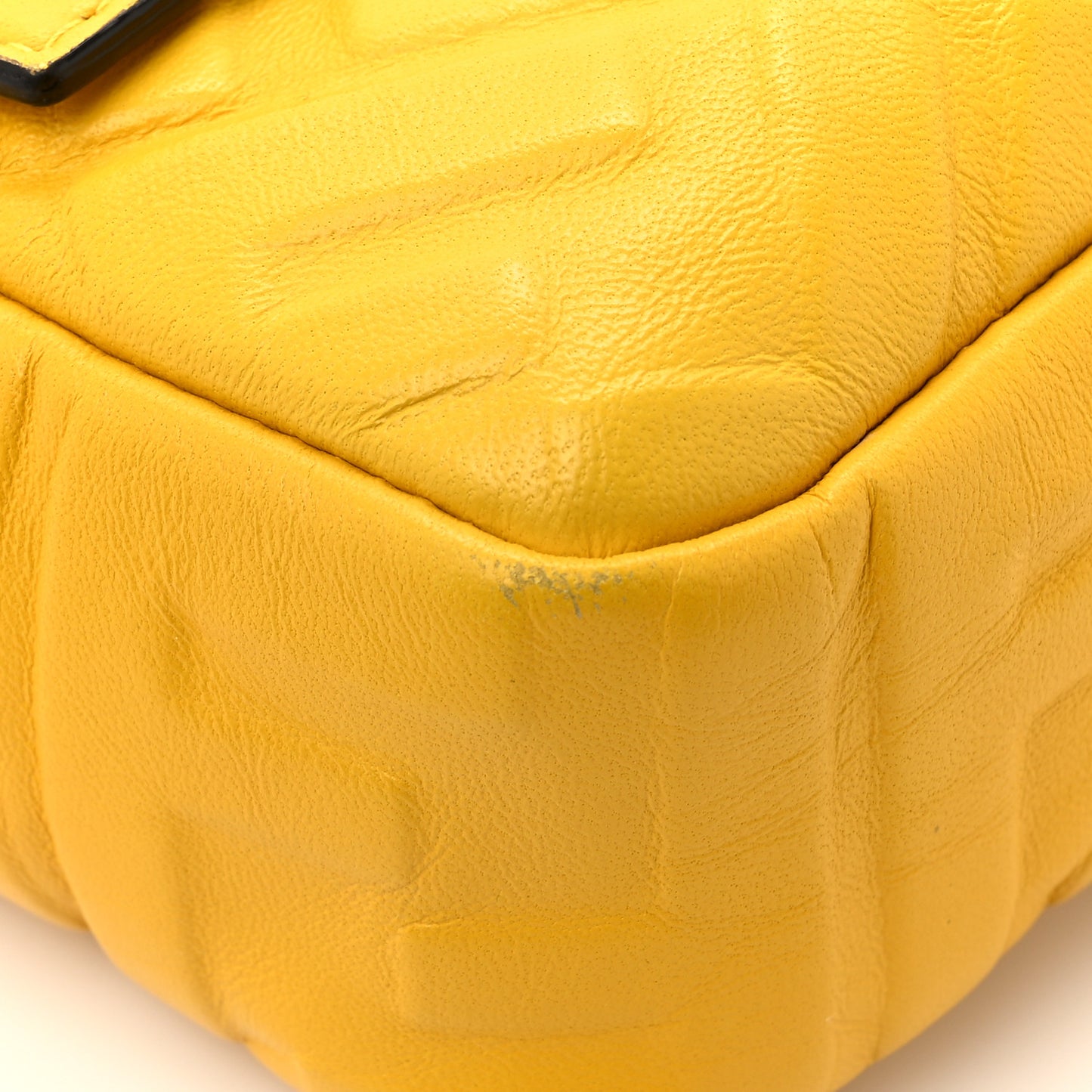 Nappa FF 1974 Embossed Baguette Mimosa