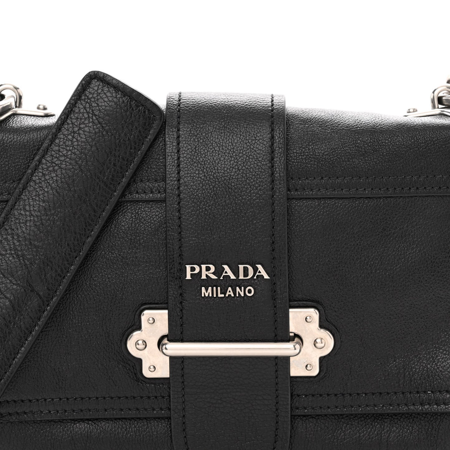 Glace Calfskin Large Soft Cahier Bag Black