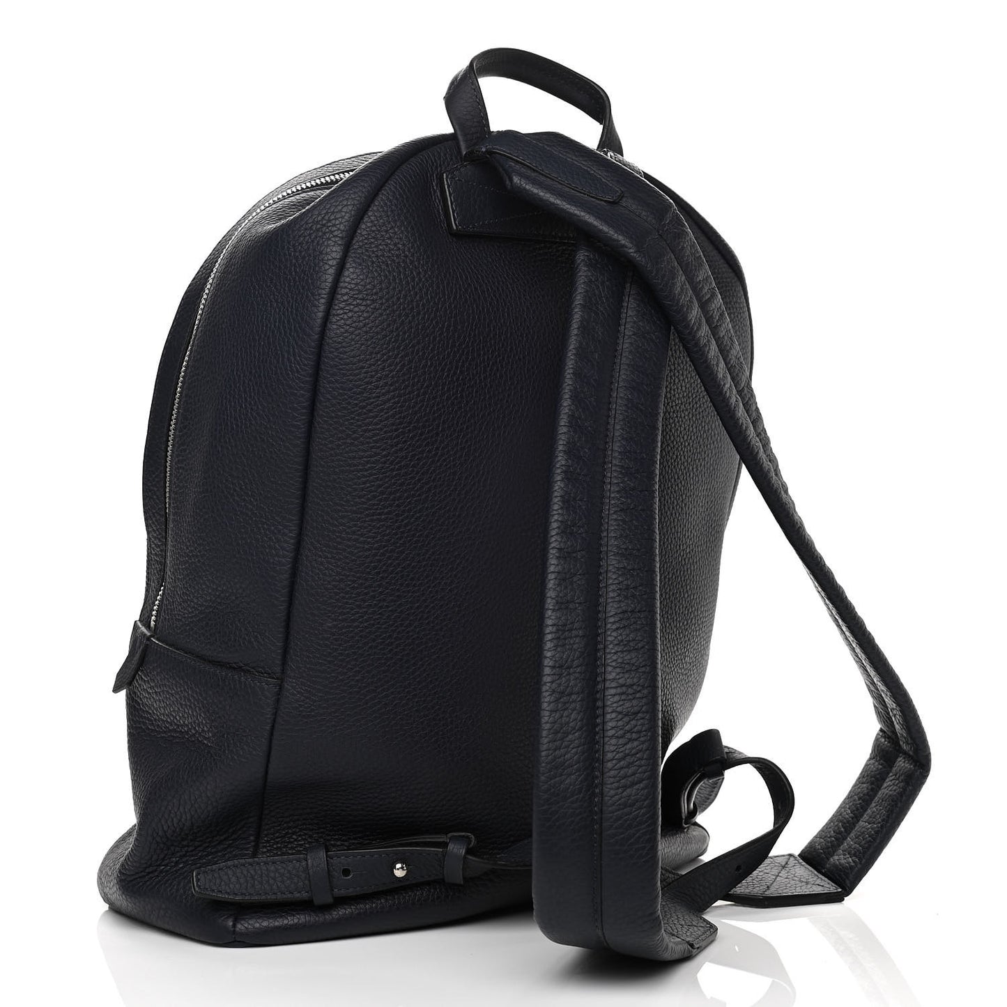 Taurillon Armand Initials Backpack Navy