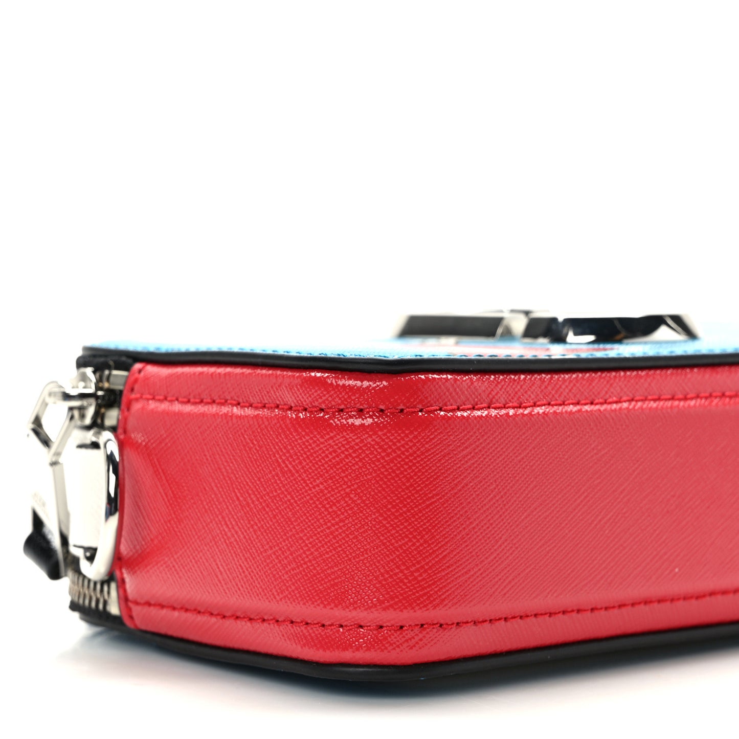 X Peanuts Saffiano Small Lucy Snapshot Camera Bag Blue Multi