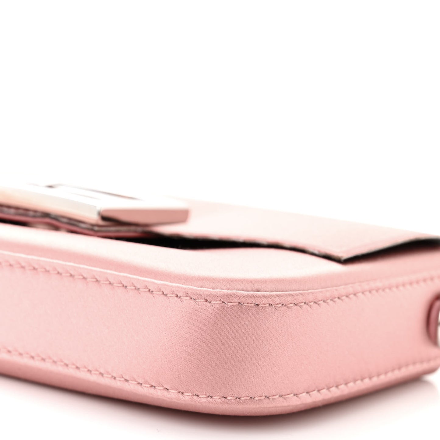 Silk Satin Phone Baguette Blush