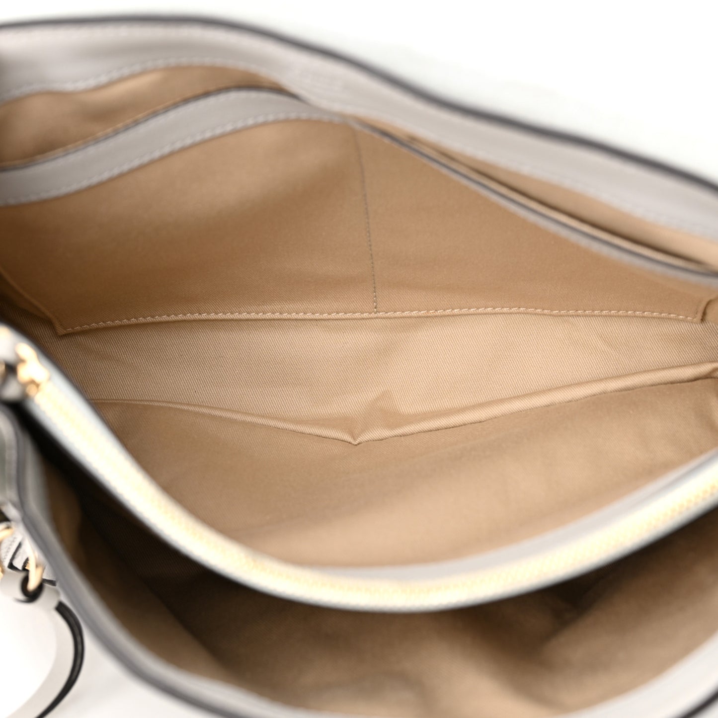 Calfskin Medium Faye Day Shoulder Bag Airy Grey