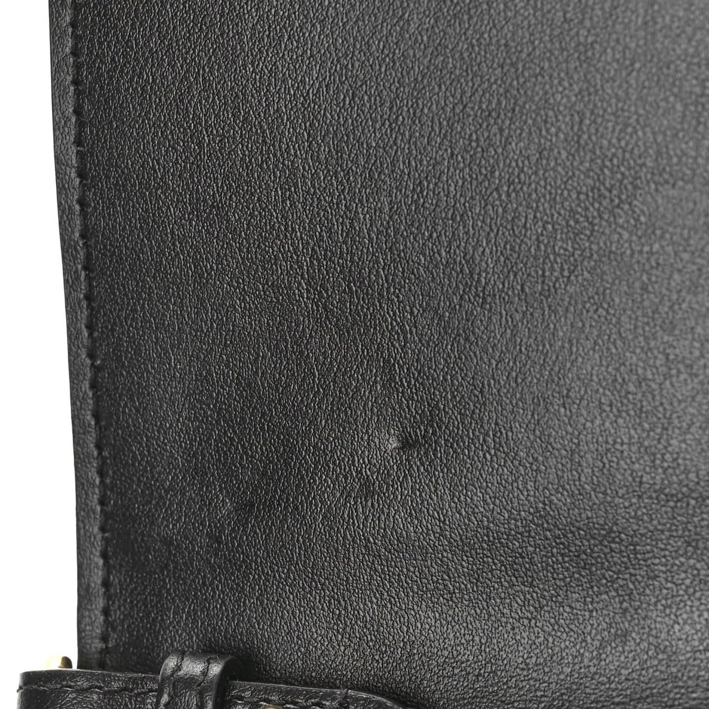 Calfskin Sequin Check Embellished TB Lola Chain Wallet Dark Birch