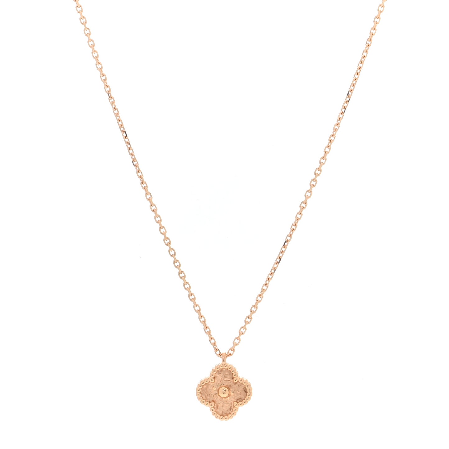 18K Rose Gold Sweet Alhambra Pendant Necklace