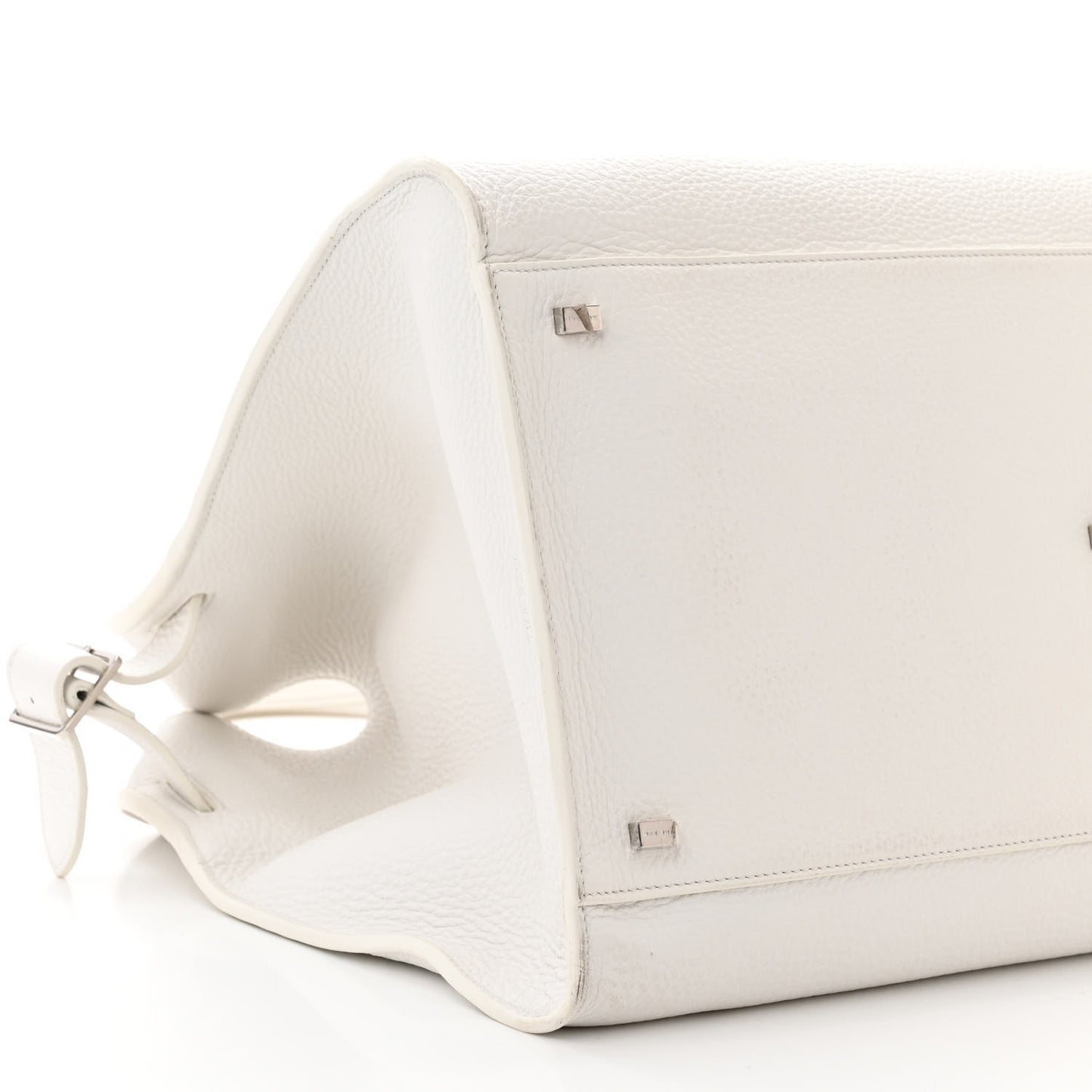 Grained Calfskin Soft Margaux 17 White