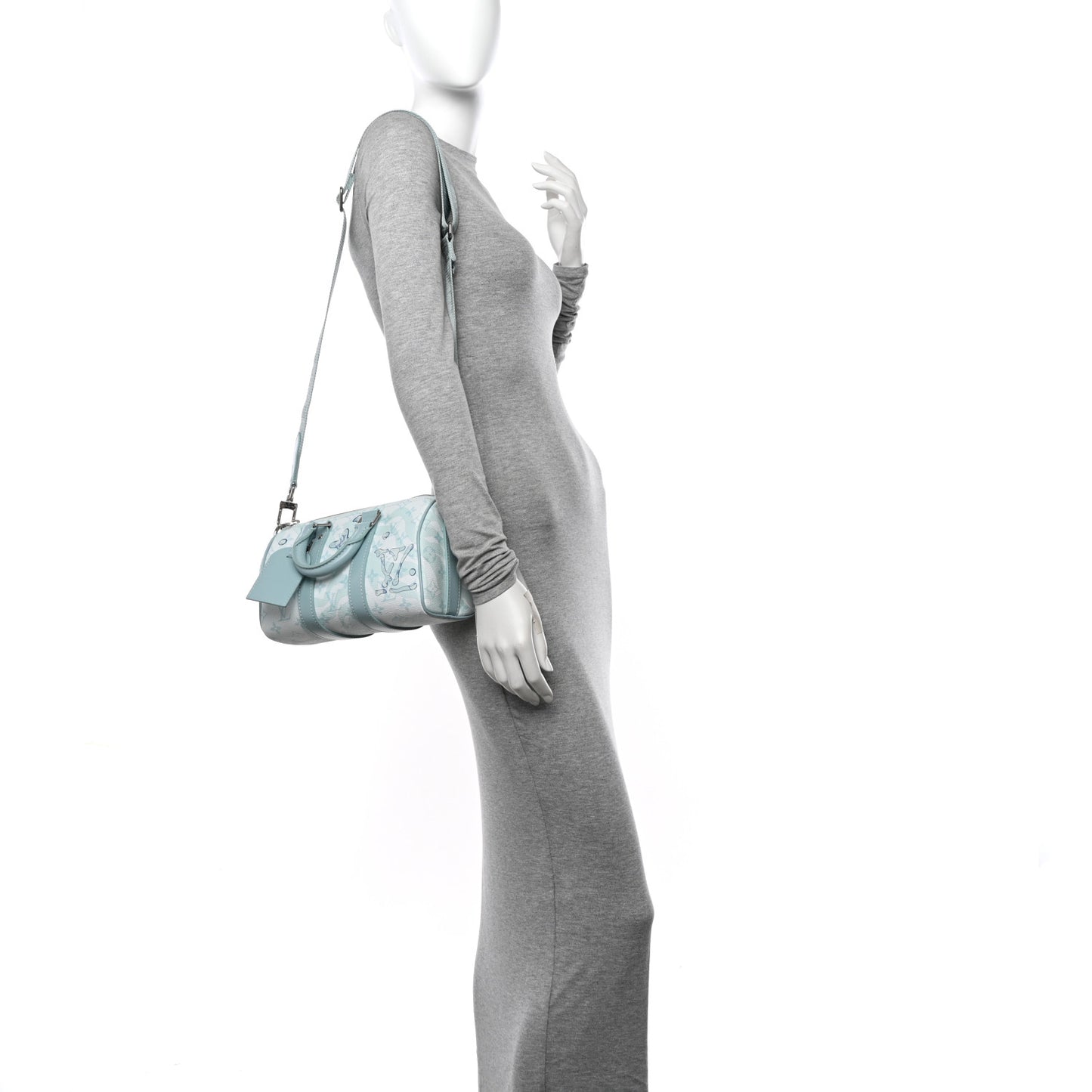 Monogram Aquagarden Keepall Bandouliere 25 Crystal Blue
