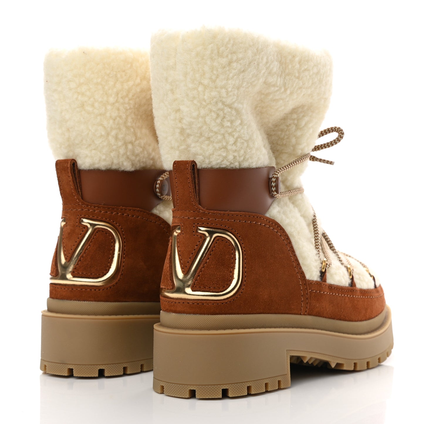 Suede Shearling Vlogo Trekkgirl 25/40mm Boots 38.5 Selleria