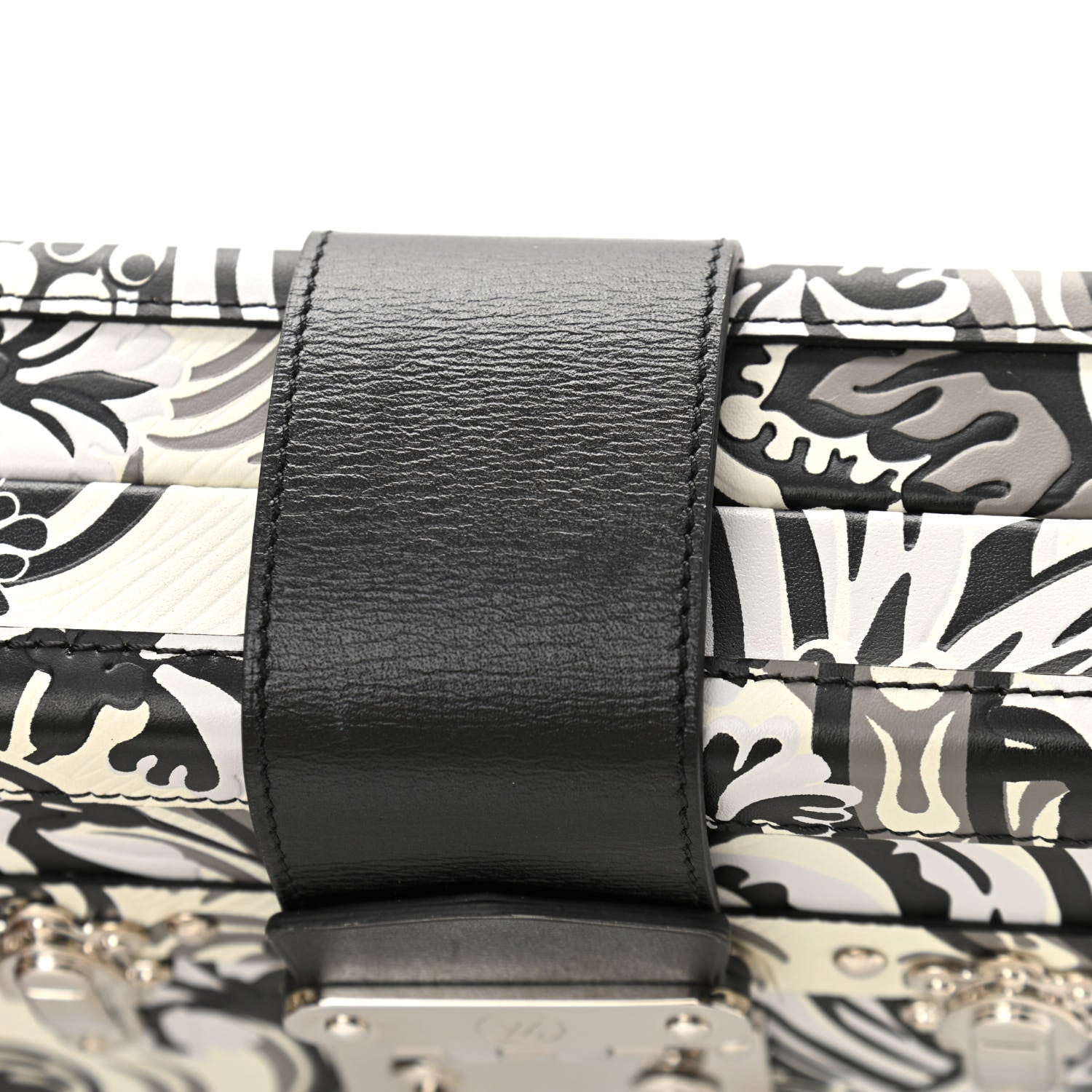 Louis Vuitton Epi Floral Petite Malle White Black 10 of 10