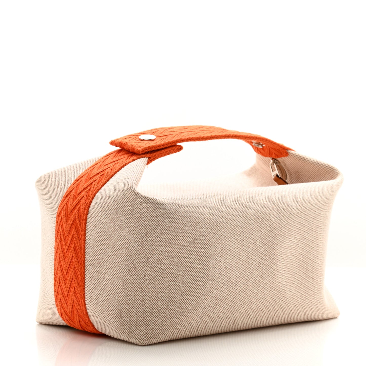 Canvas Large Bride-A-Brac Pouch Natural Orange