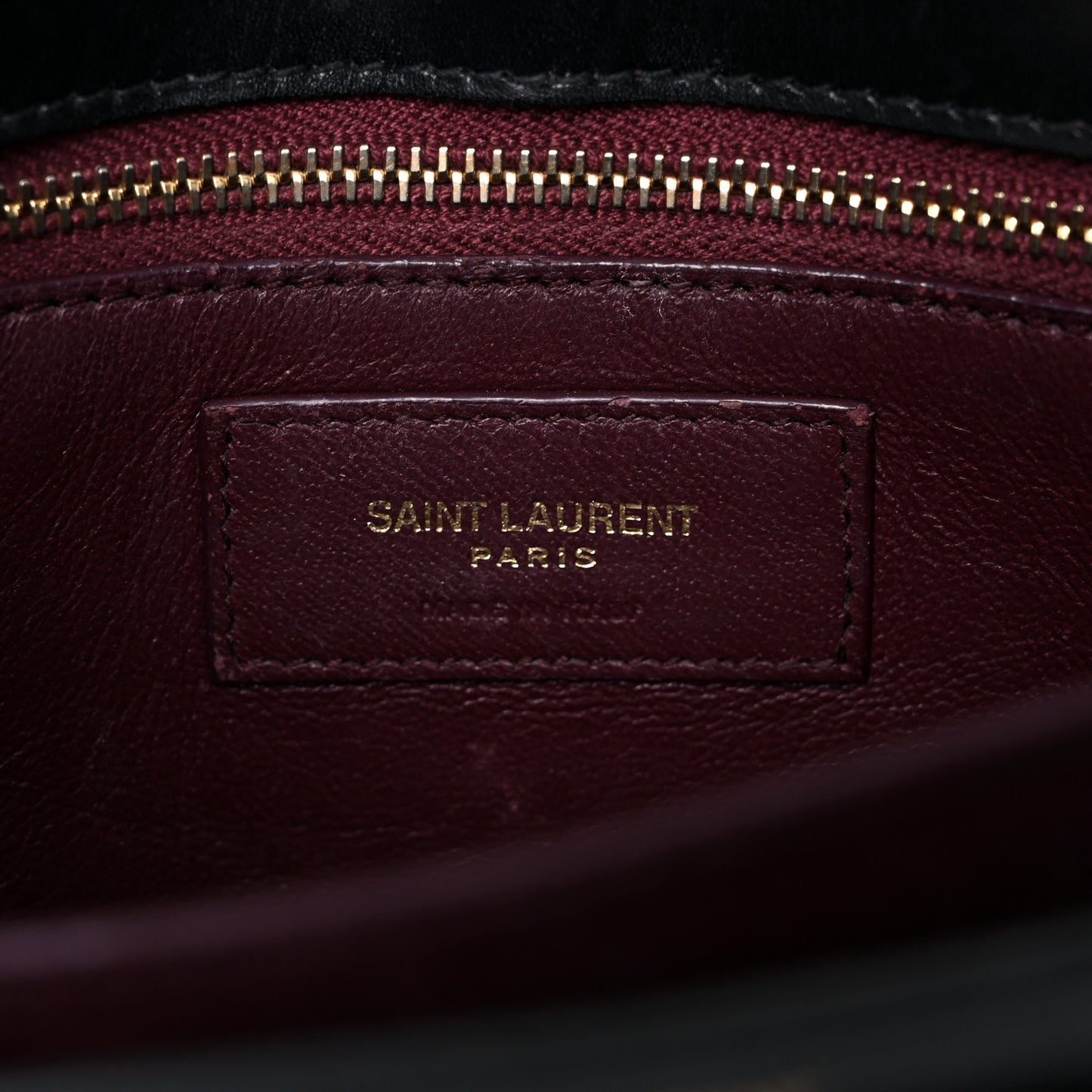 Smooth Calfskin Monogram Cassandra Clasp Bag Black
